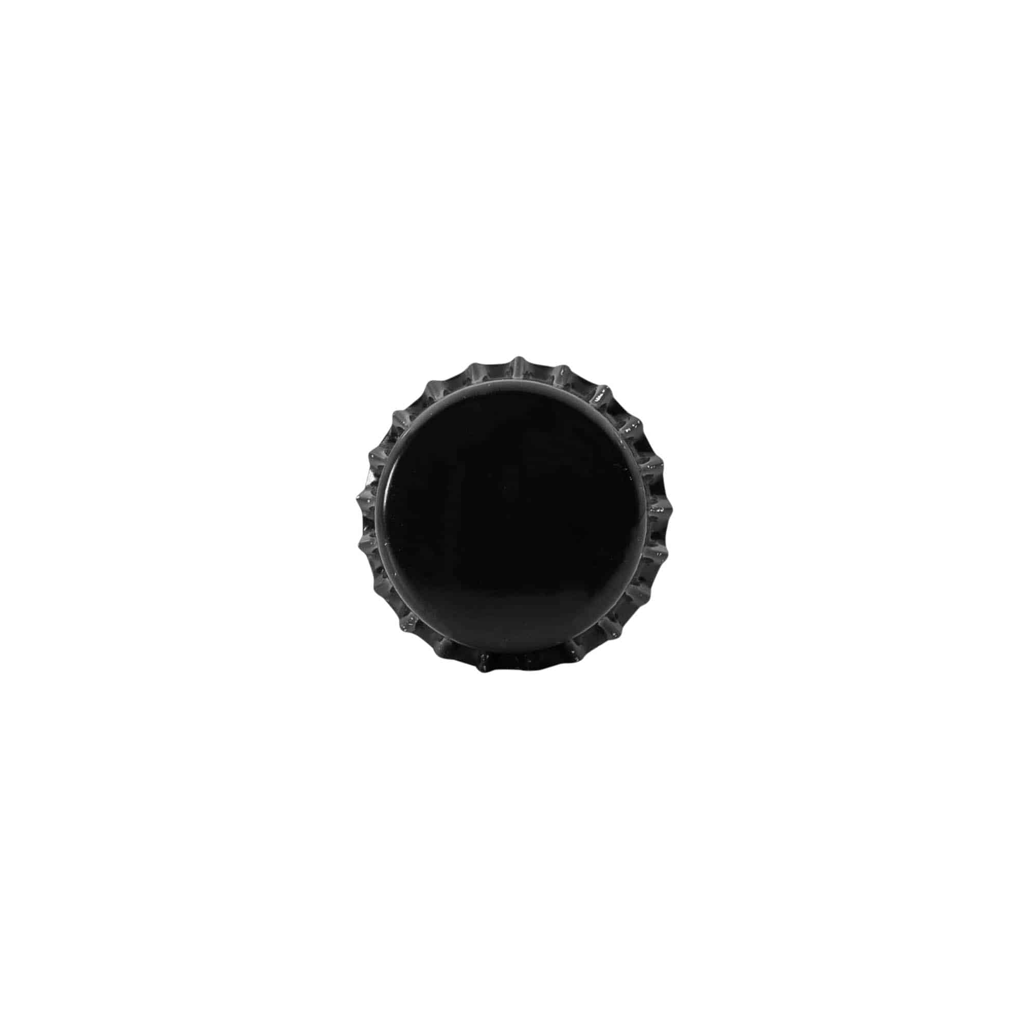 Tappo a corona 26 mm, metallo, nero