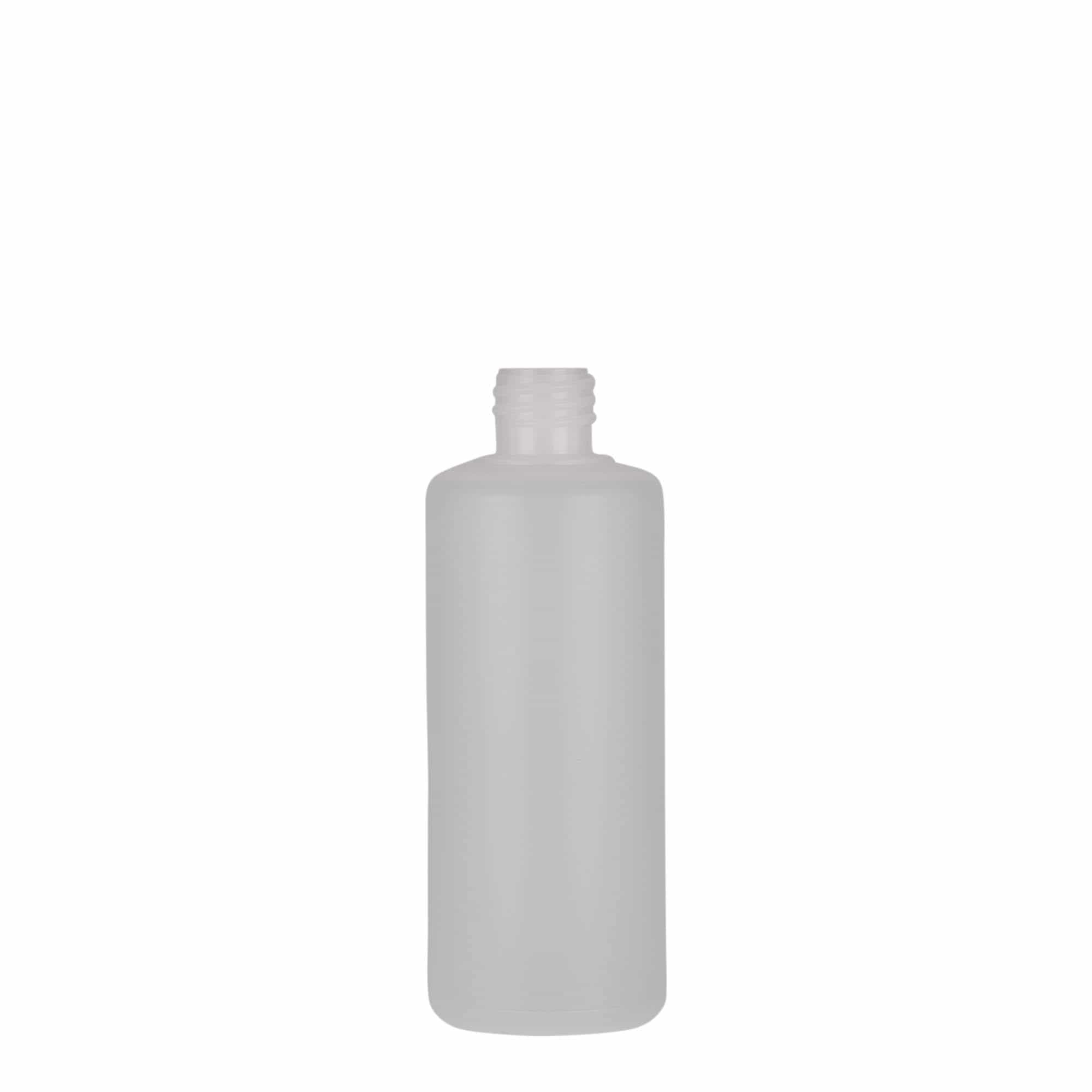 100 ml Bottiglia cilindrica, plastica PE, naturale, imboccatura: a vite