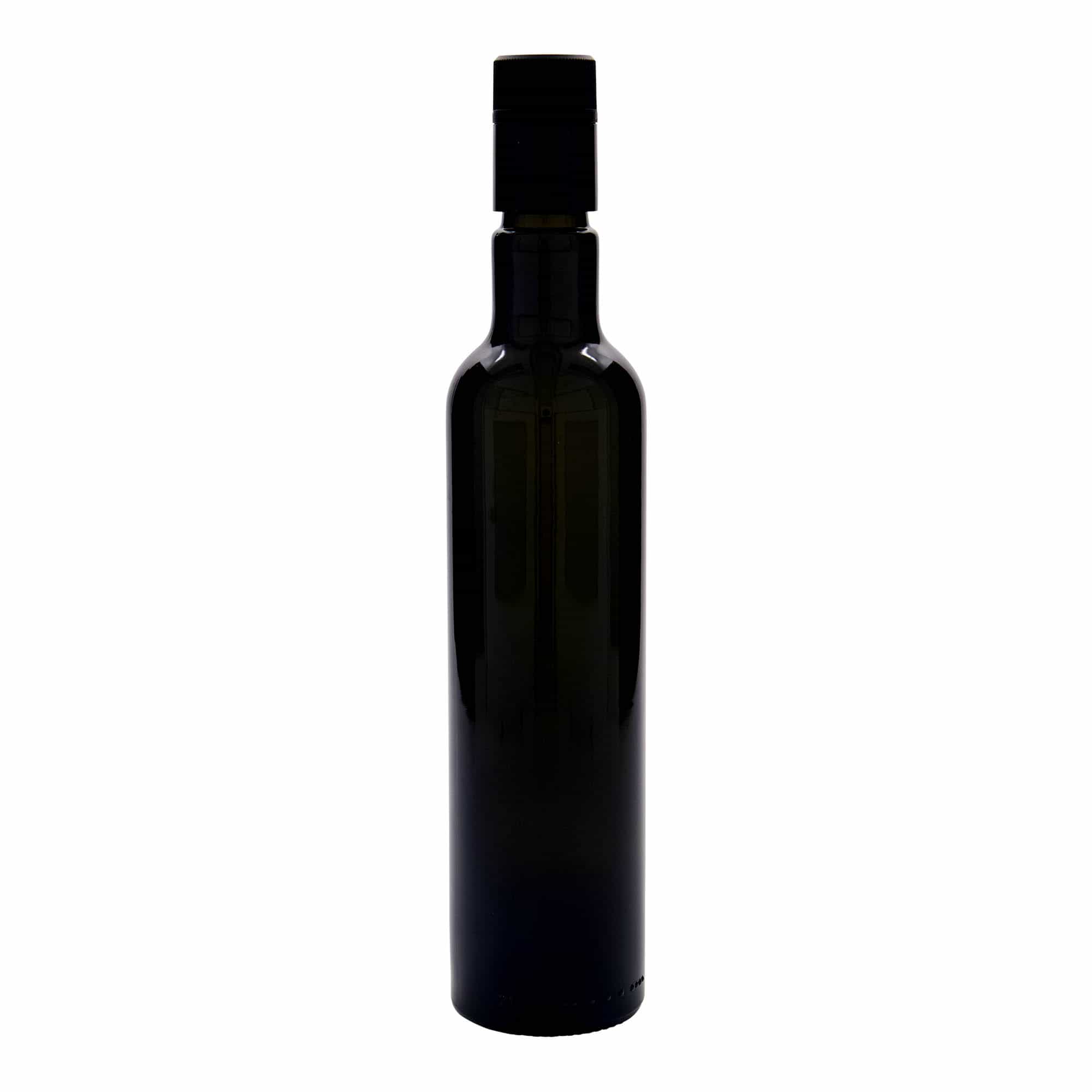 500 ml Bottiglia olio/aceto 'Willy New', vetro, verde antico, imboccatura: DOP