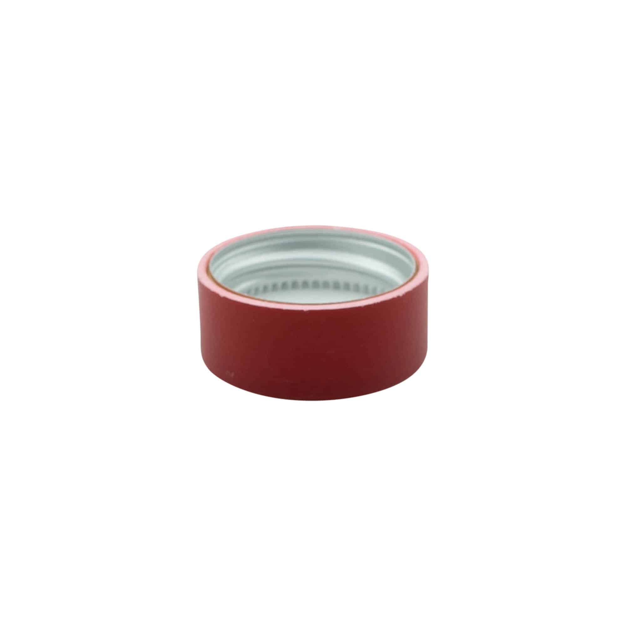 Tappo a vite, plastica ABS, rosso, per imboccatura: GPI 28/400