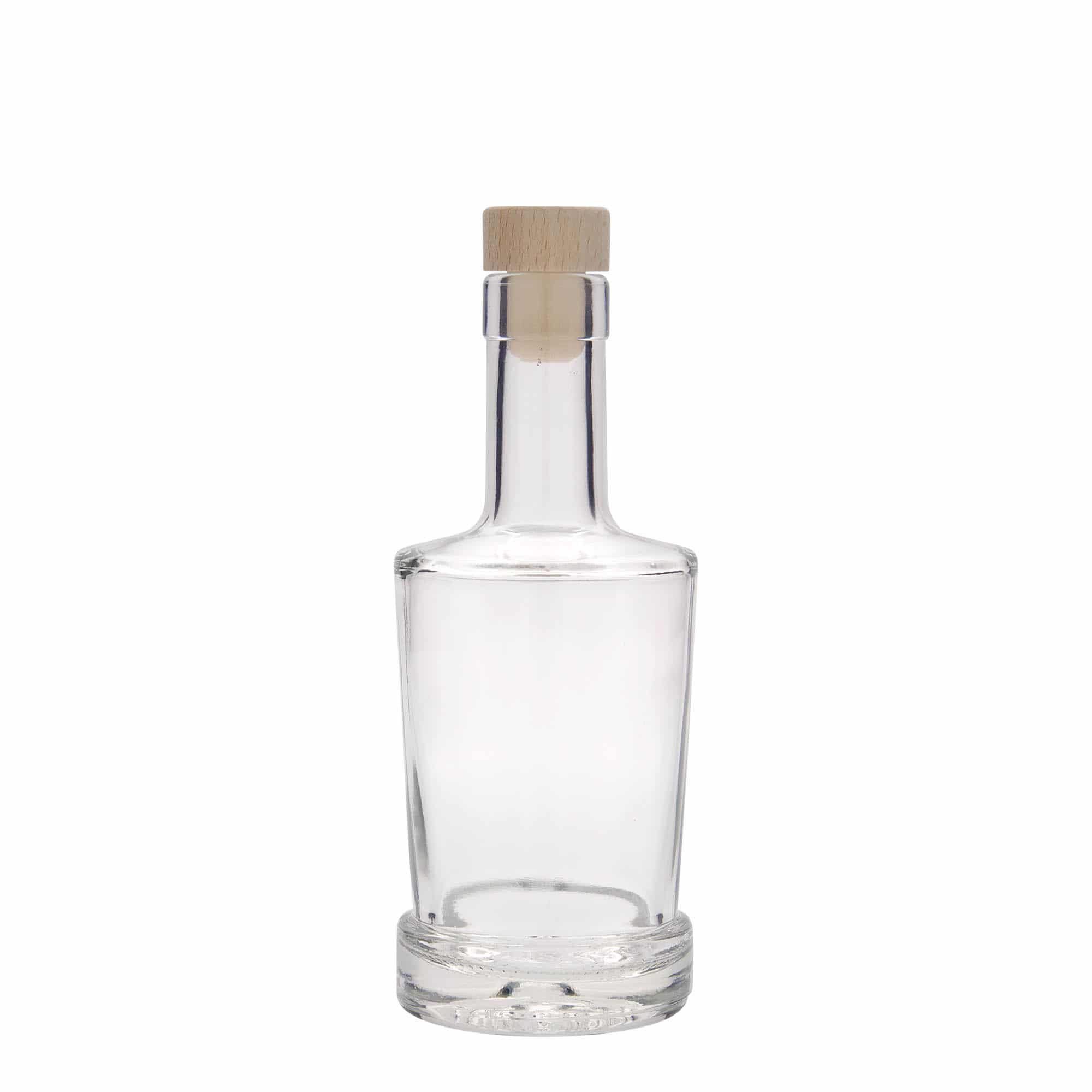 250 ml Bottiglia di vetro 'Deborah', imboccatura: fascetta