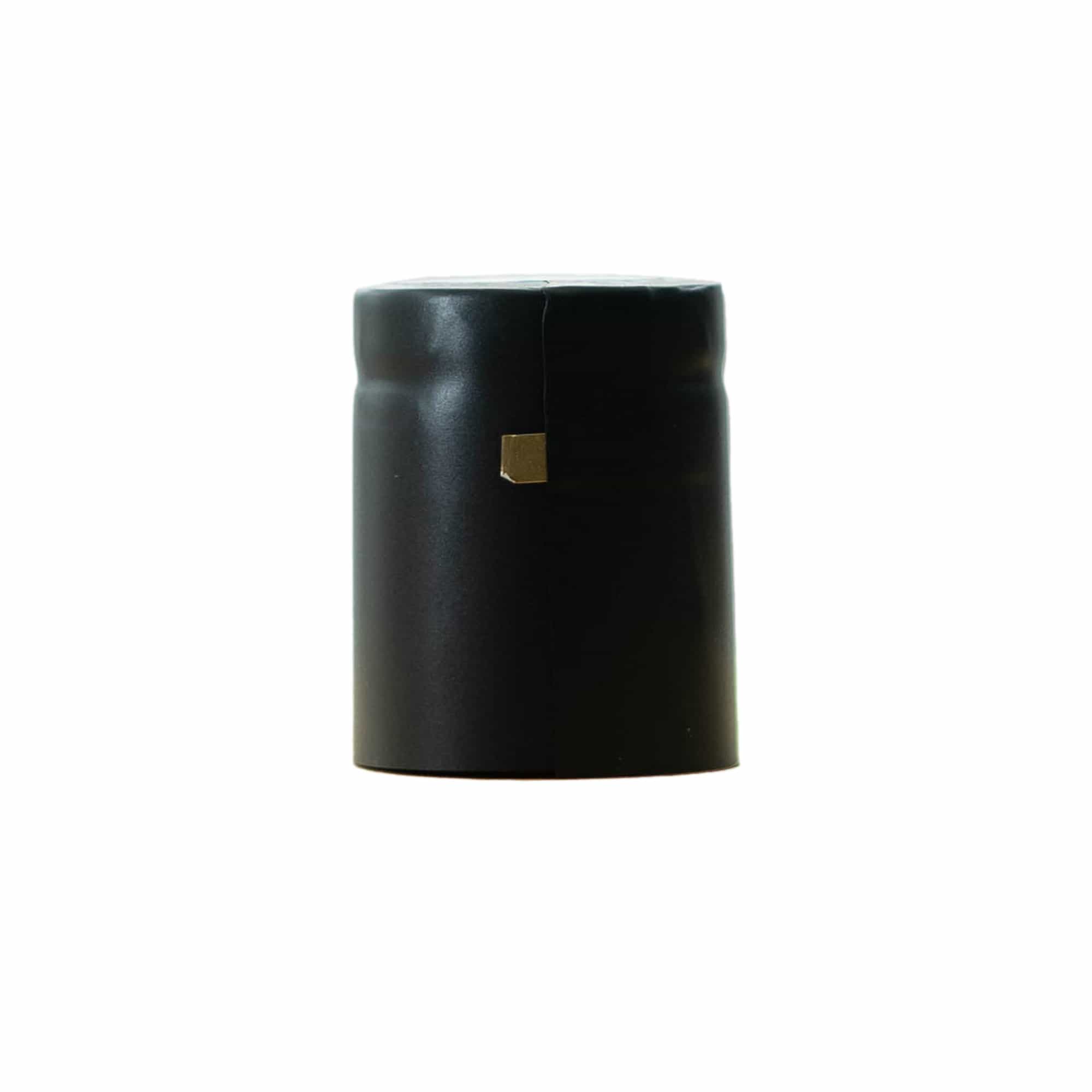 Capsula termoretraibile 32x41, plastica PVC, nero