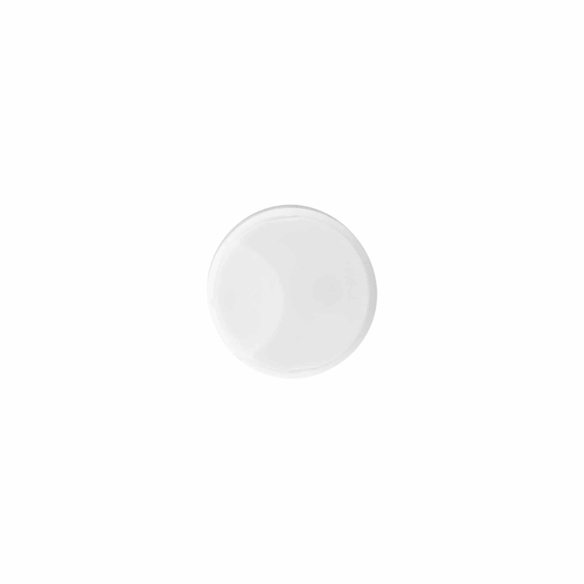 Tappo a vite Disc-Top, plastica PP, bianco, per imboccatura: GPI 24/410
