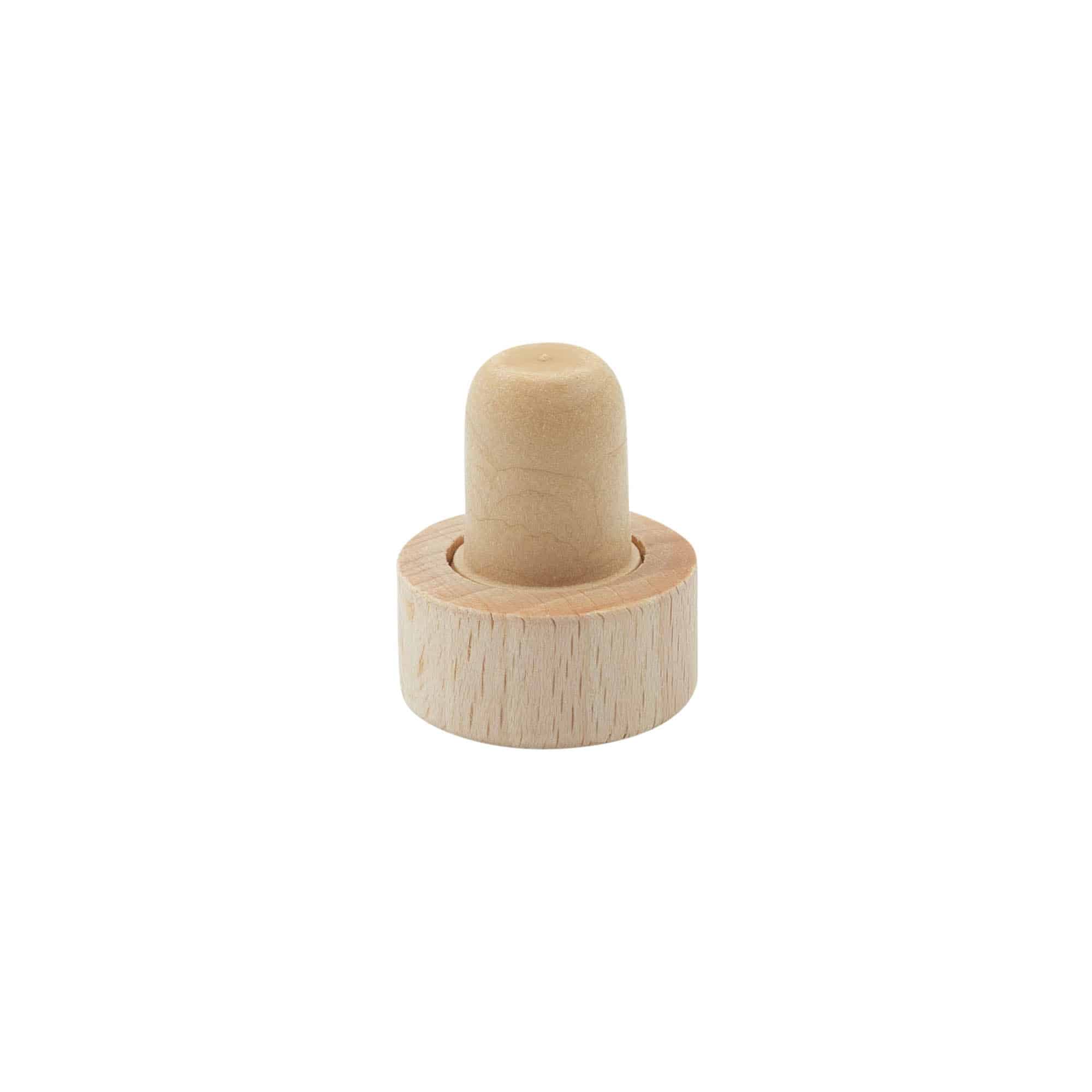 Tappo a fungo 16 mm, legno-plastica, multicolore, per imboccatura: fascetta