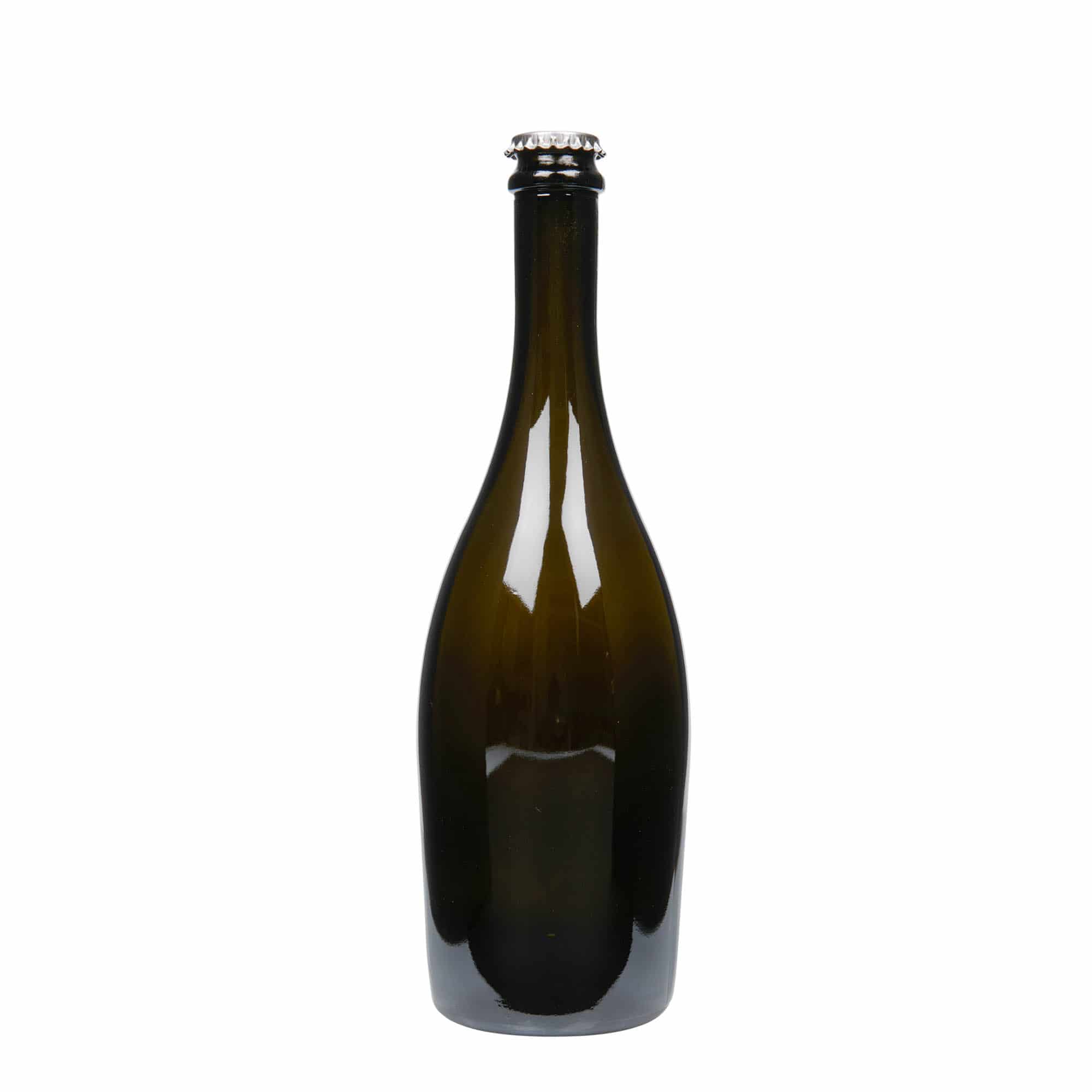 750 ml Bottiglia spumante Collio 'Carmen' vetro, verde antico, imboccatura: tappo a corona