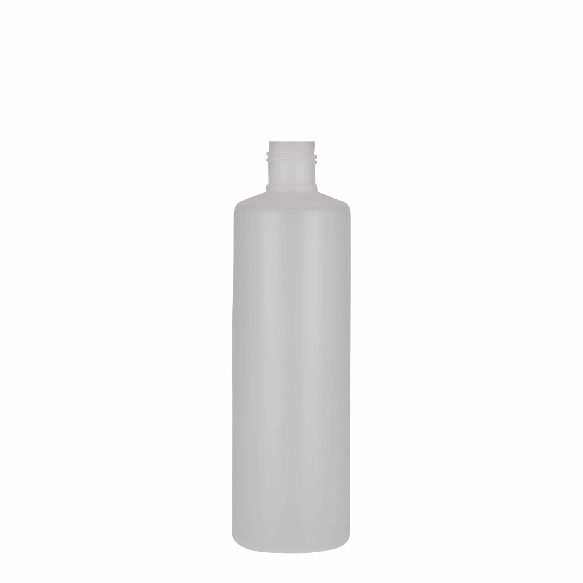 250 ml Bottiglia cilindrica, plastica PE, naturale, imboccatura: a vite