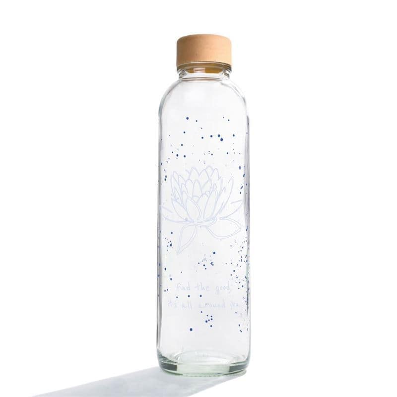 700 ml Borraccia 'CARRY Bottle', motivo: Find the Good, vetro, imboccatura: a vite