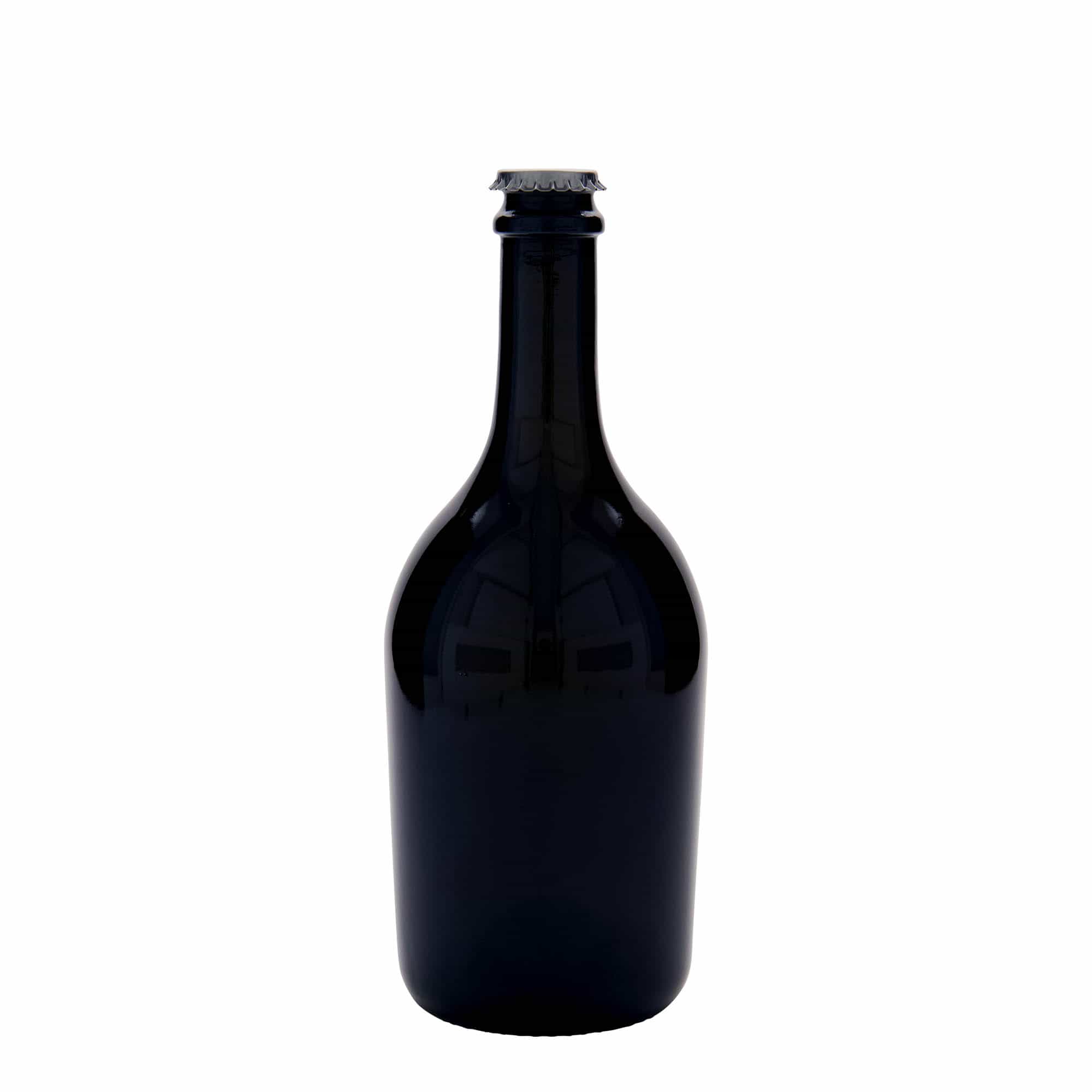 750 ml Bottiglia birra/Sekt 'Butterfly', vetro, verde antico, imboccatura: tappo a corona