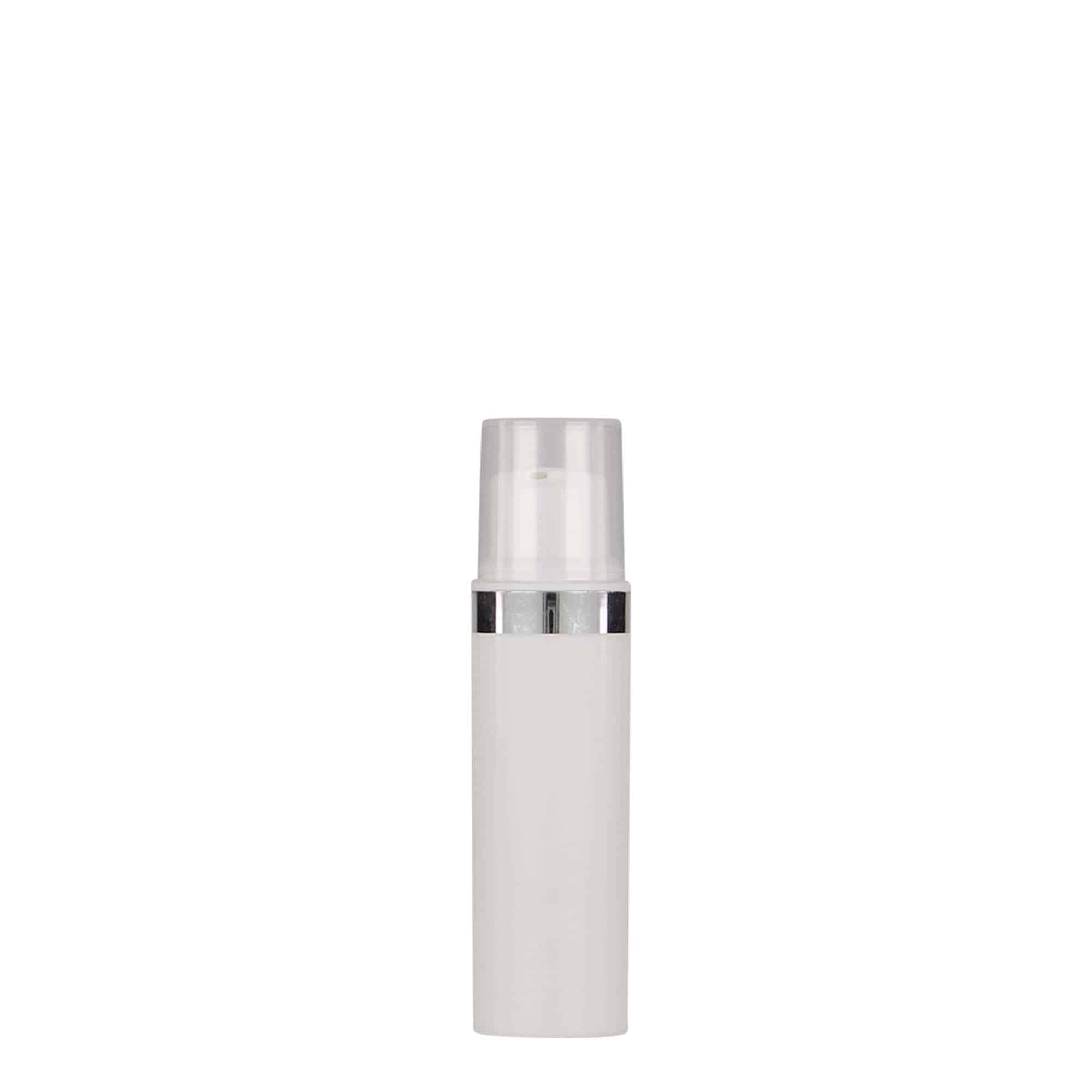 10 ml Flacone Airless 'Nano', plastica PP, bianco