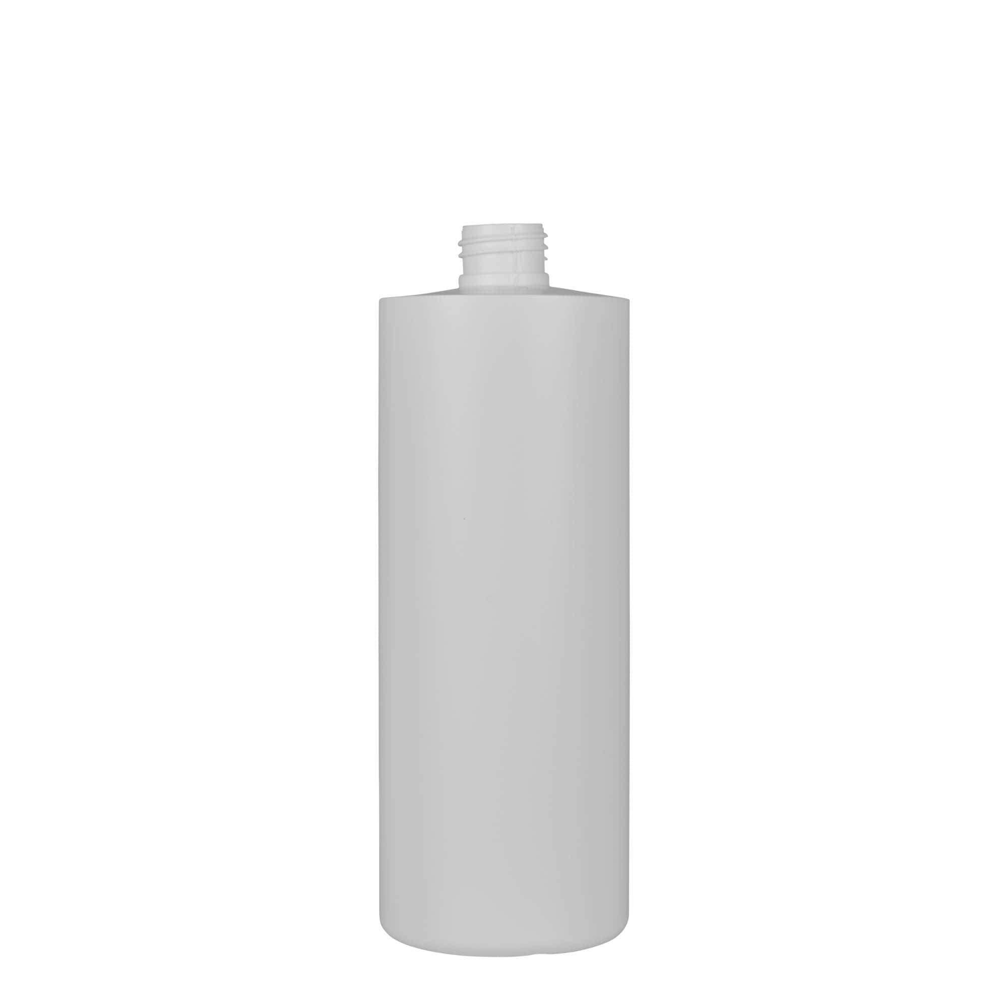 500 ml Flacone in plastica 'Pipe', Green HDPE, bianco, imboccatura: GPI 24/410