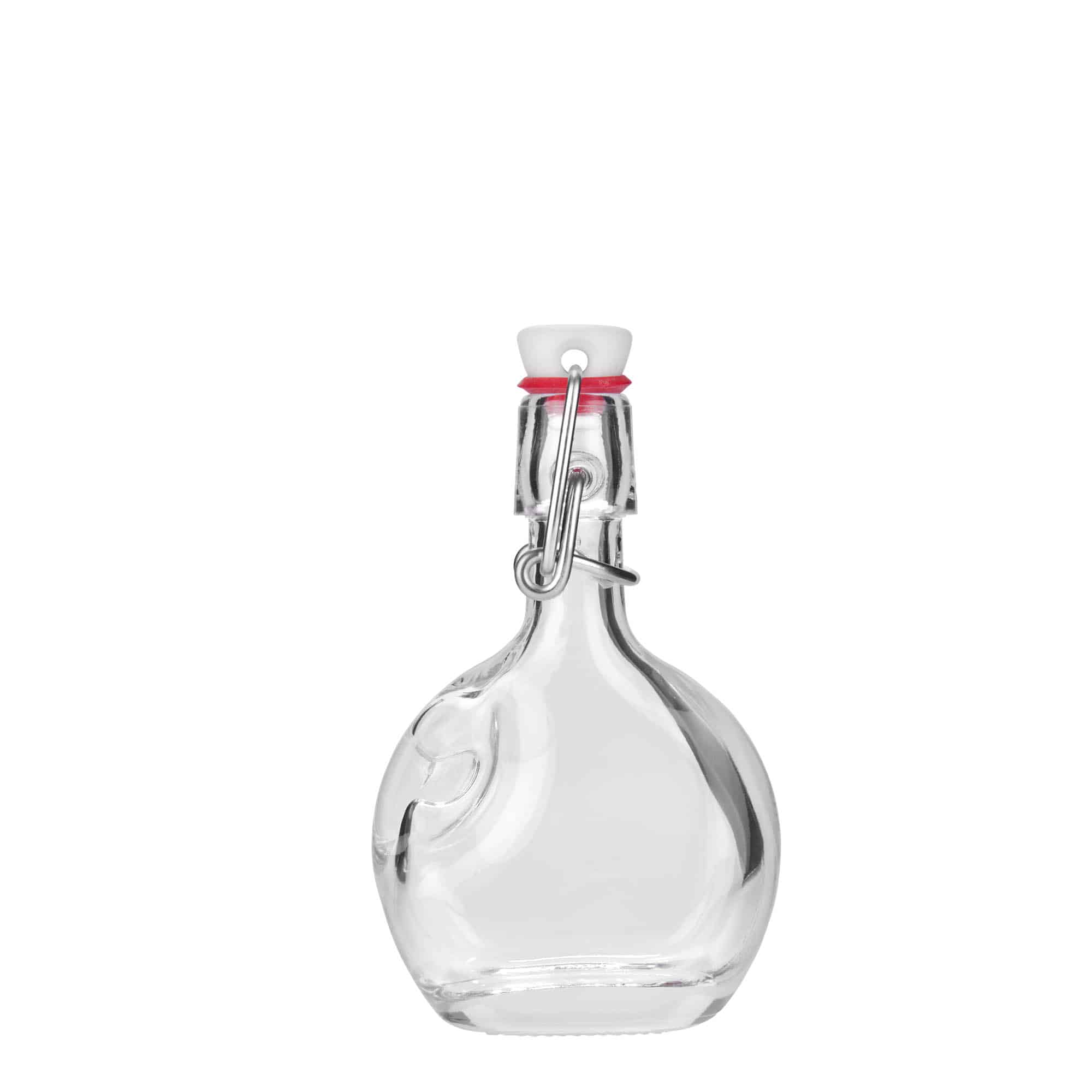 40 ml Bottiglia di vetro 'Lukas', ovale, imboccatura: tappo meccanico
