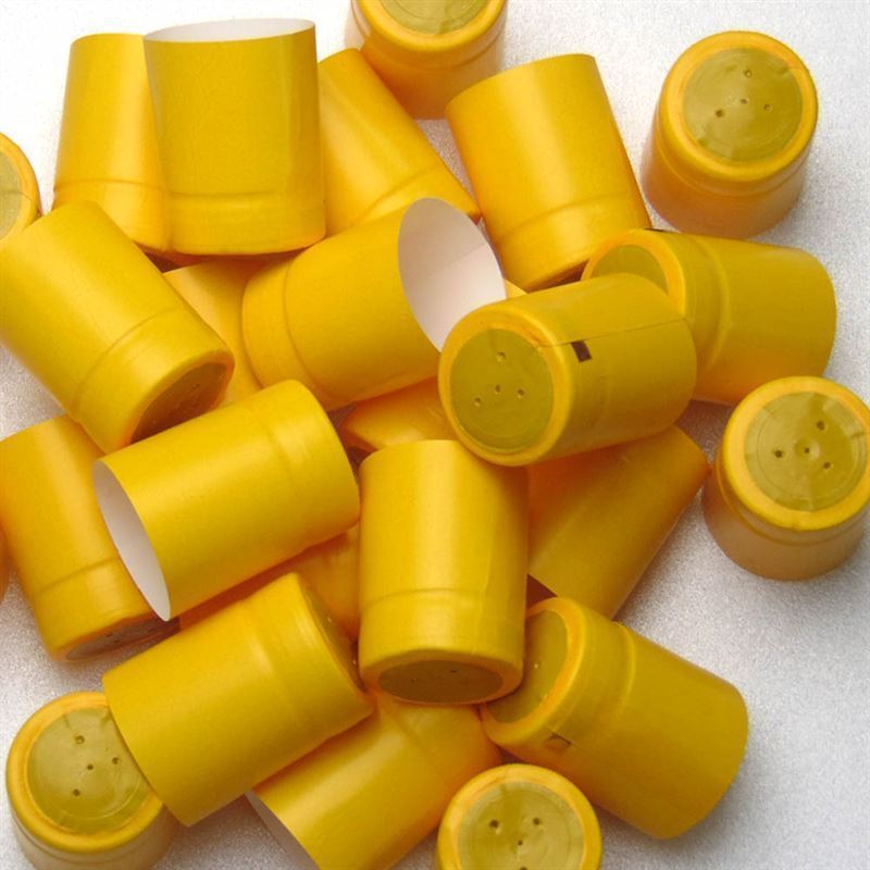 Capsula termoretraibile 32x41, plastica PVC, giallo