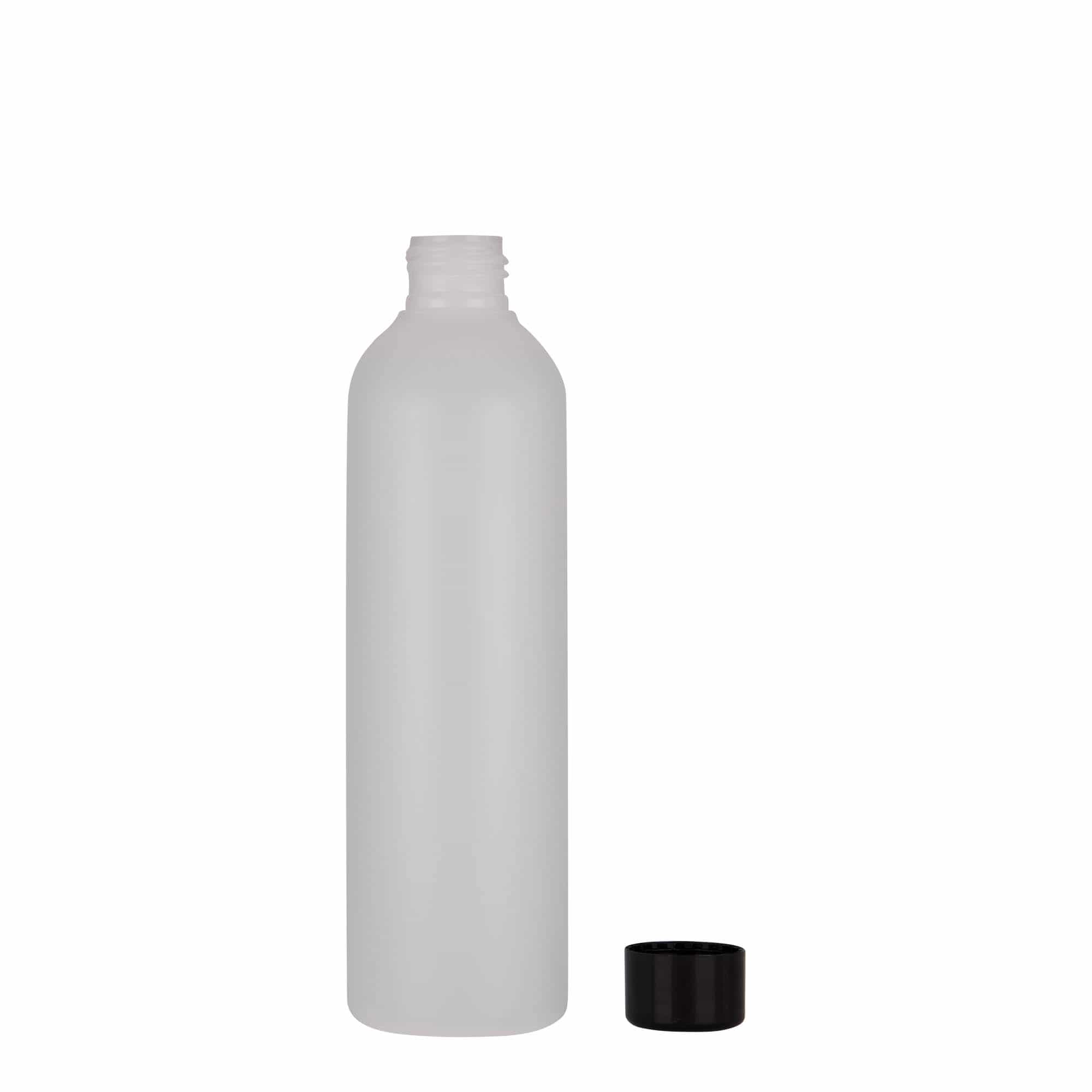 250 ml Flacone in plastica 'Tuffy', HDPE, naturale, imboccatura: GPI 24/410