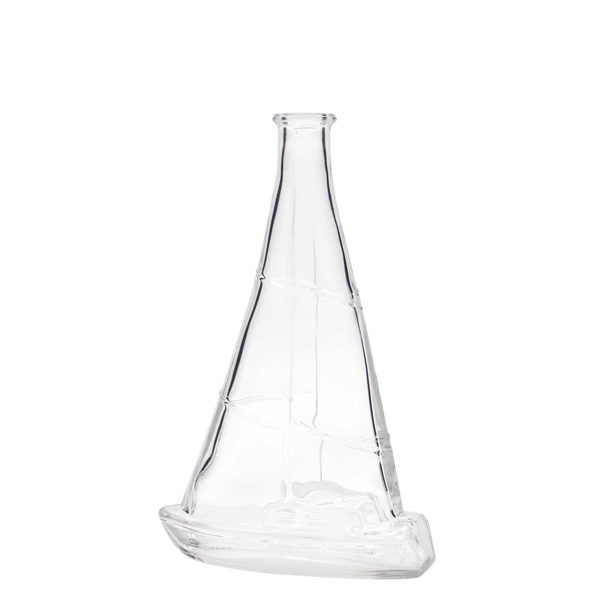 350 ml Bottiglia di vetro 'Barca a vela', imboccatura: fascetta