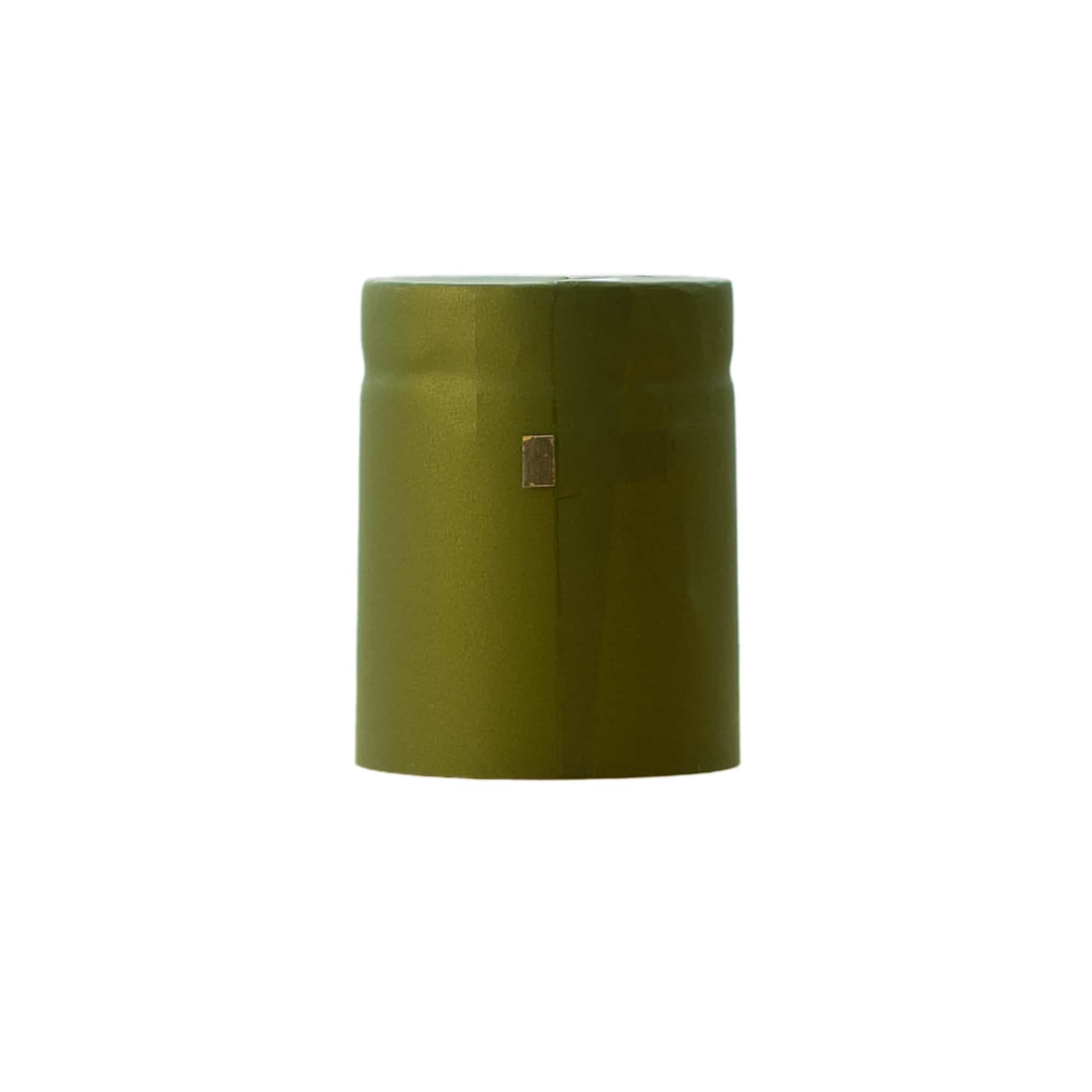 Capsula termoretraibile 32x41, plastica PVC, verde oliva