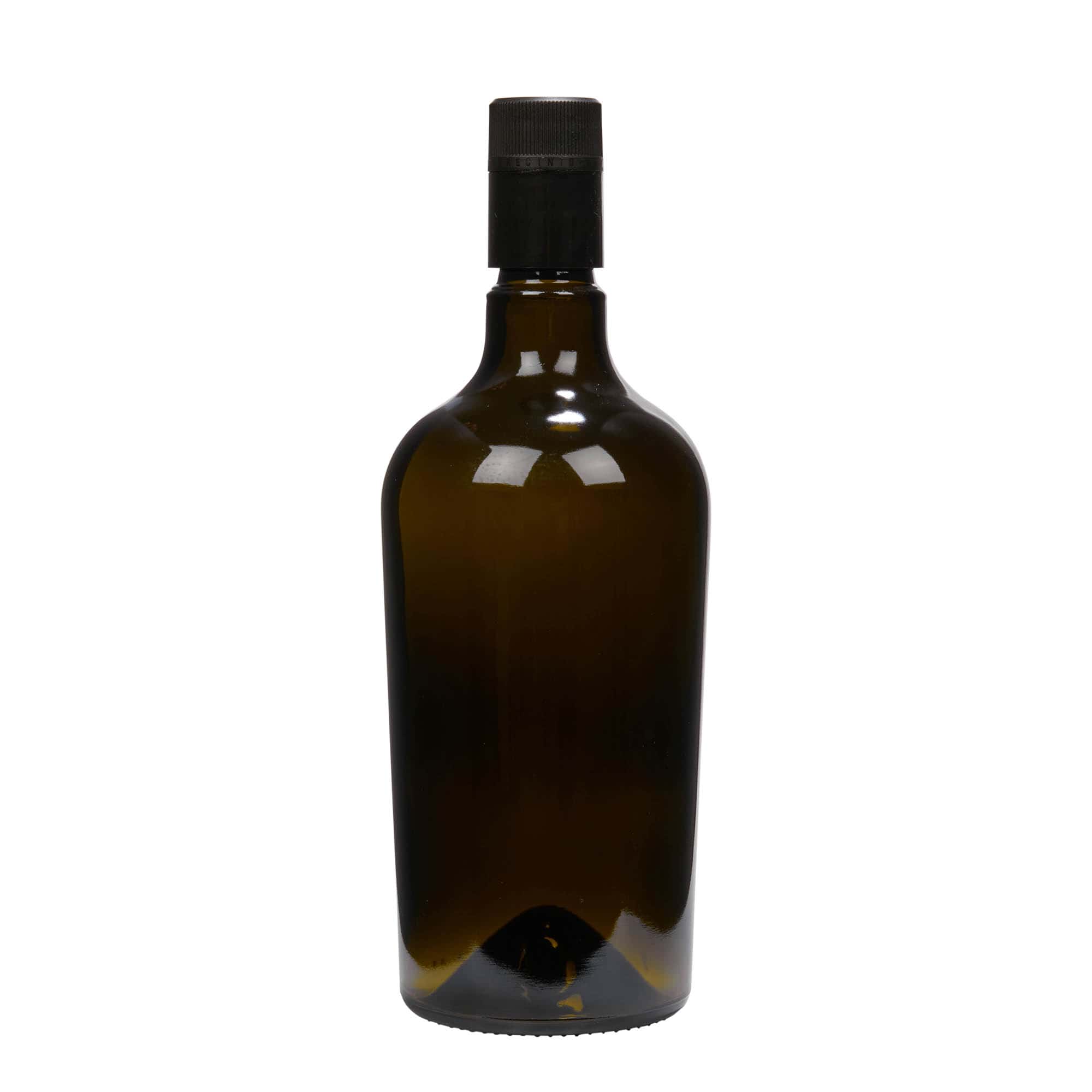 750 ml Bottiglia olio/aceto 'Oleum', vetro, verde antico, imboccatura: DOP