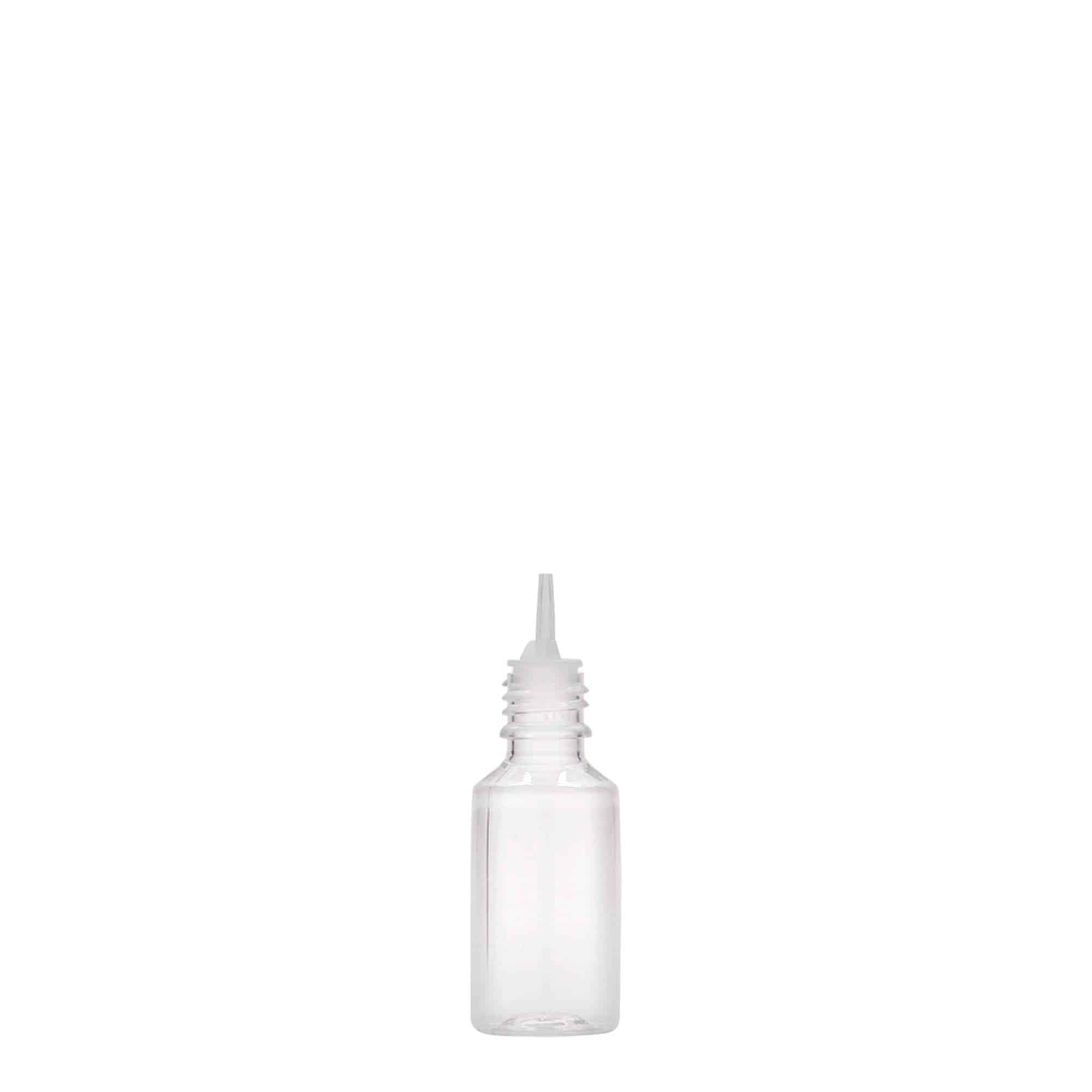 10 ml Flacone PET 'E-Liquid' e tappo con sigillo antimanomissione a prova di bambino, plastica, imboccatura: a vite