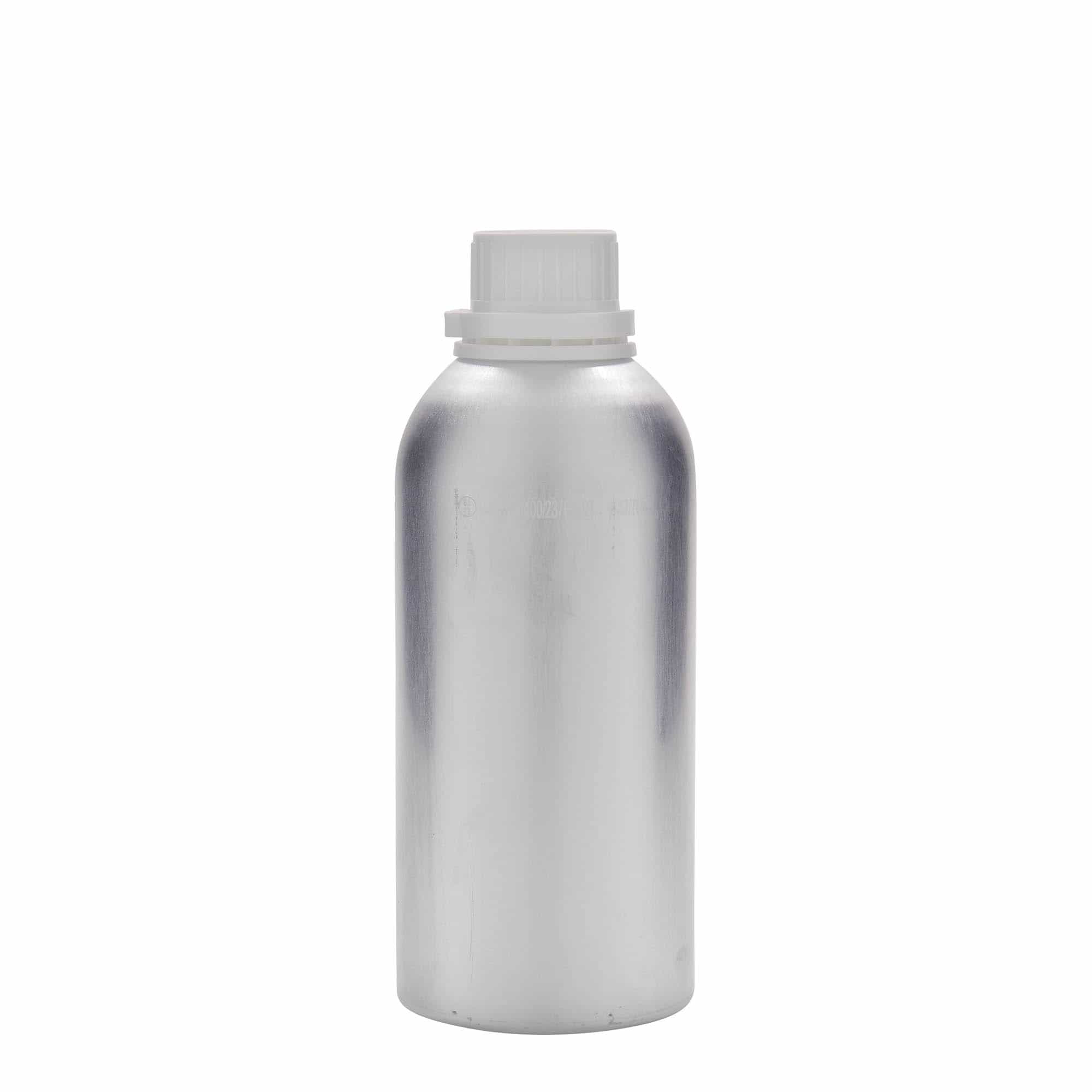 625 ml Bottiglia in alluminio, metallo, argento, imboccatura: DIN 32