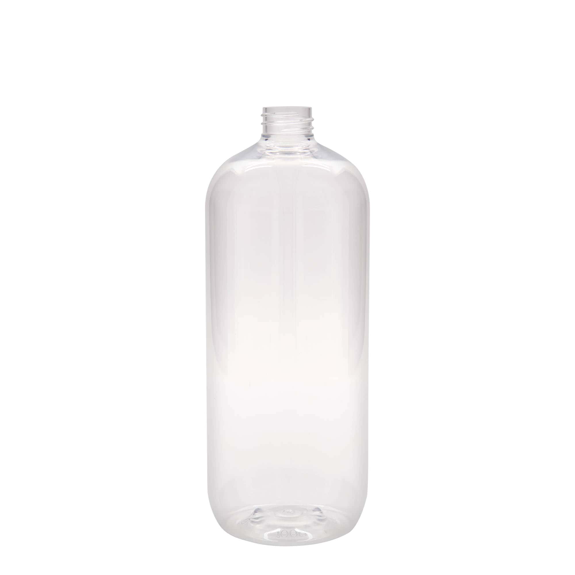 1.000 ml Bottiglia PET 'Boston', plastica, imboccatura: GPI 28/410