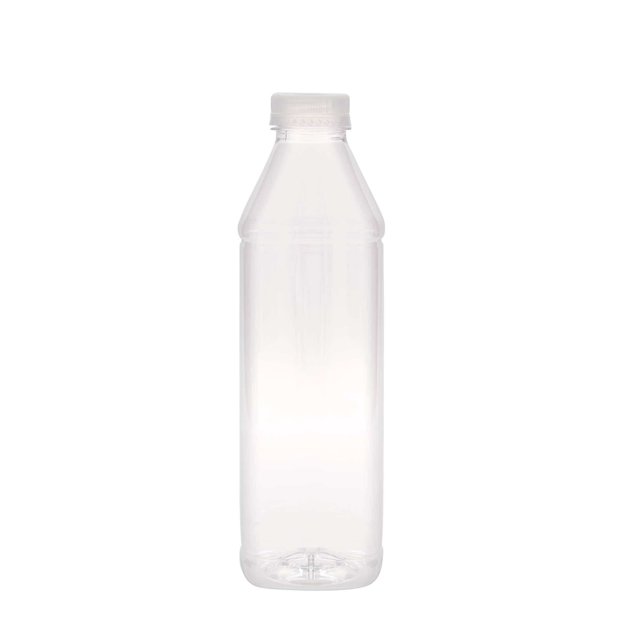 1.000 ml Bottiglia PET 'Milk and Juice Carré', quadrata, plastica, imboccatura: 38 mm