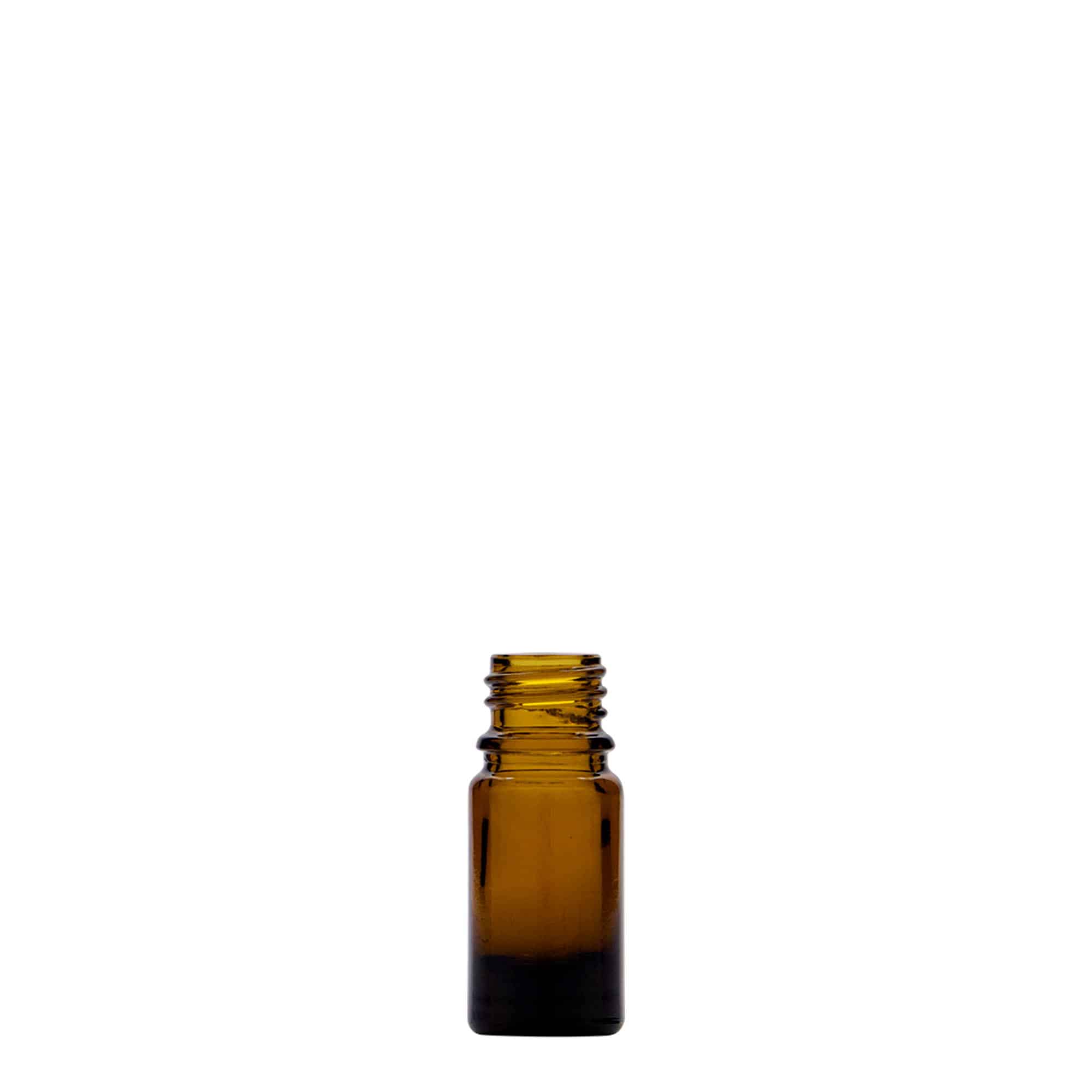 5 ml Boccetta di vetro, marrone, imboccatura: DIN 18