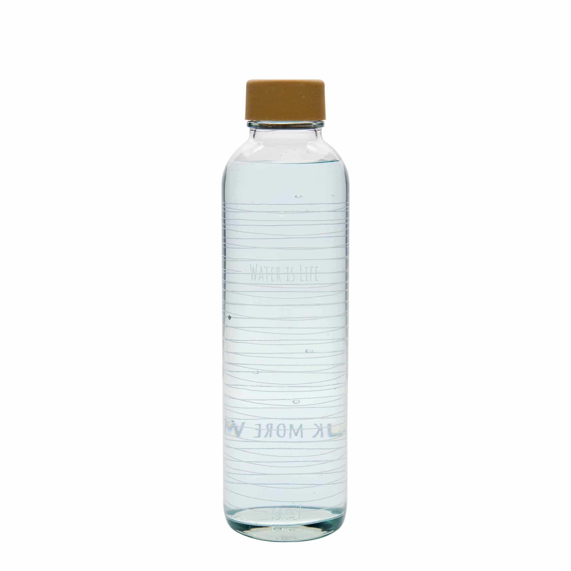 700 ml Borraccia 'CARRY Bottle', motivo: Water is Life, vetro, imboccatura: a vite