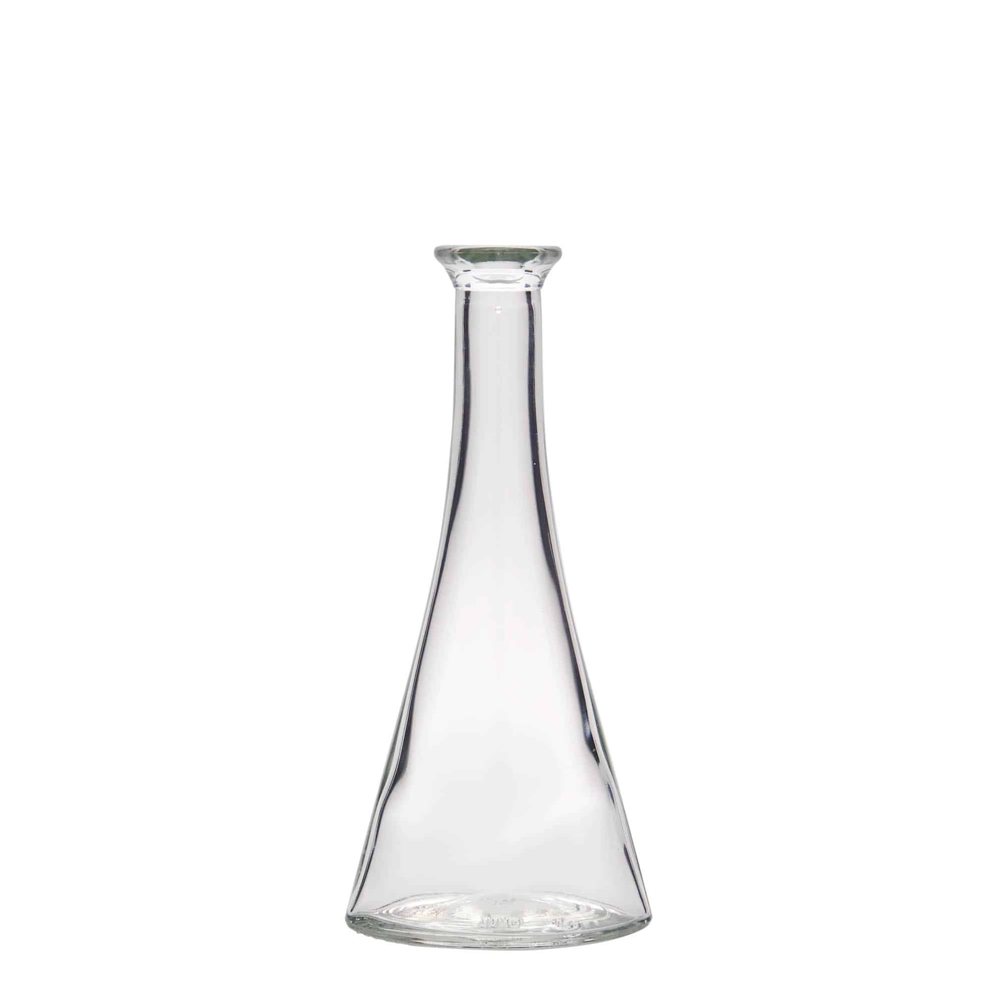 100 ml Bottiglia di vetro 'Veronica', semicircolare, imboccatura: fascetta