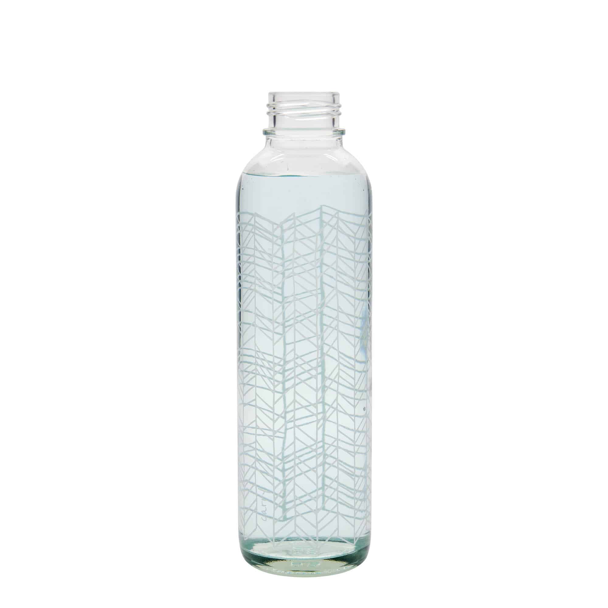 700 ml Borraccia 'CARRY Bottle', motivo: Structure of Life, vetro, imboccatura: a vite