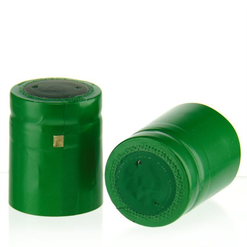 Capsula termoretraibile 32x41, plastica PVC, verde