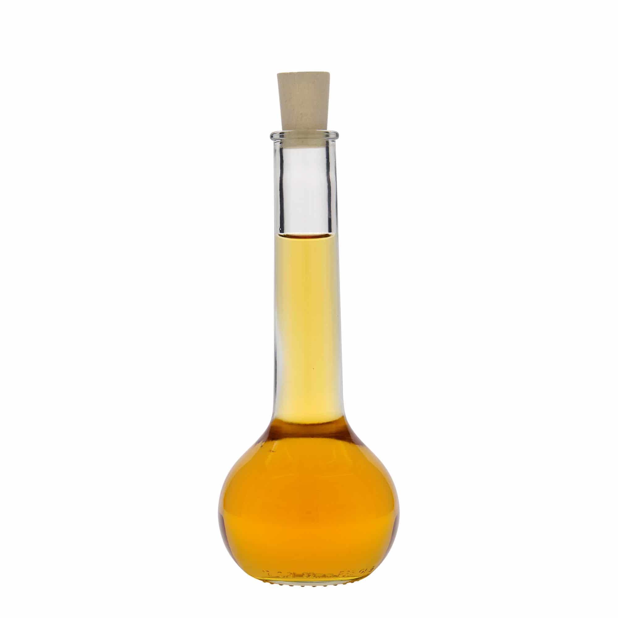 200 ml Bottiglia di vetro 'Tulipano', imboccatura: fascetta