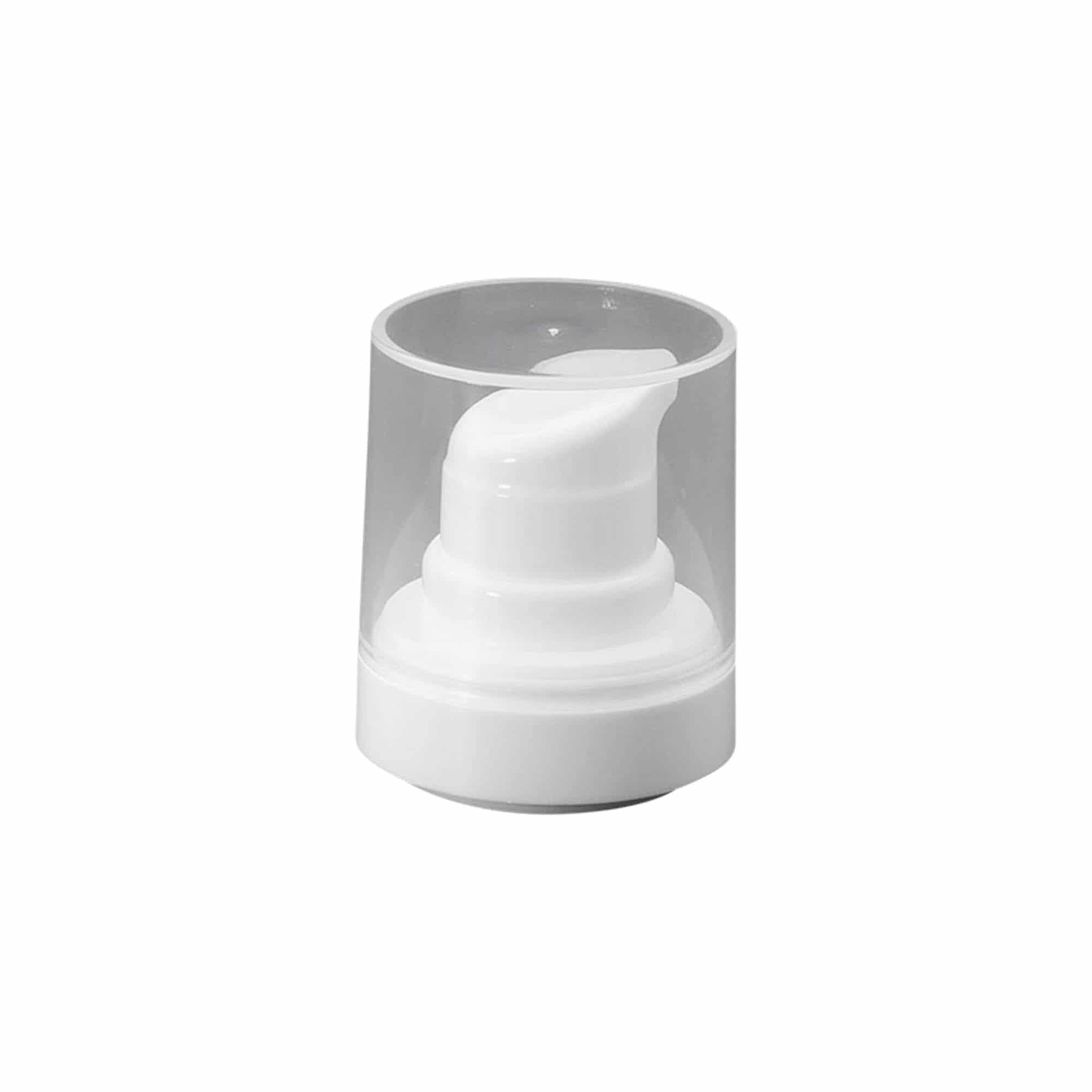 Dispenser a pompa Airless 'Micro', plastica PP, bianco