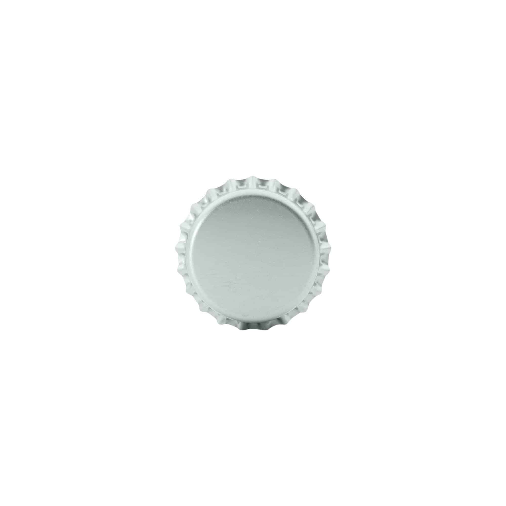 Tappo a corona 26 mm, metallo, argento