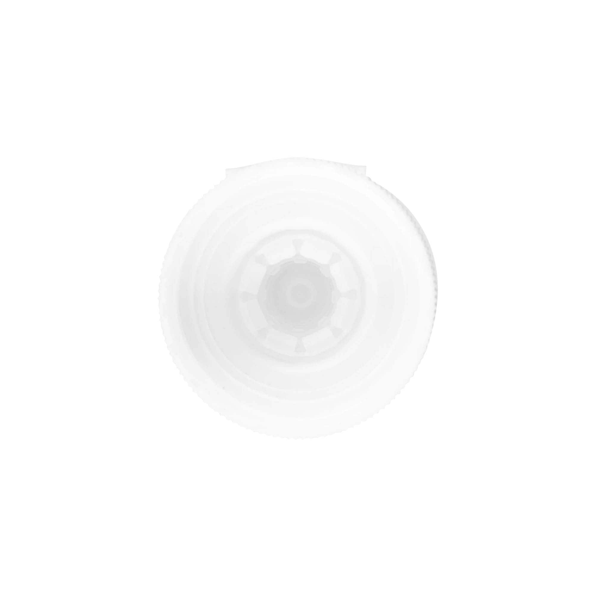 Tappo a vite con cerniera Flip-Top, plastica PP, bianco, per imboccatura: GPI 38/400