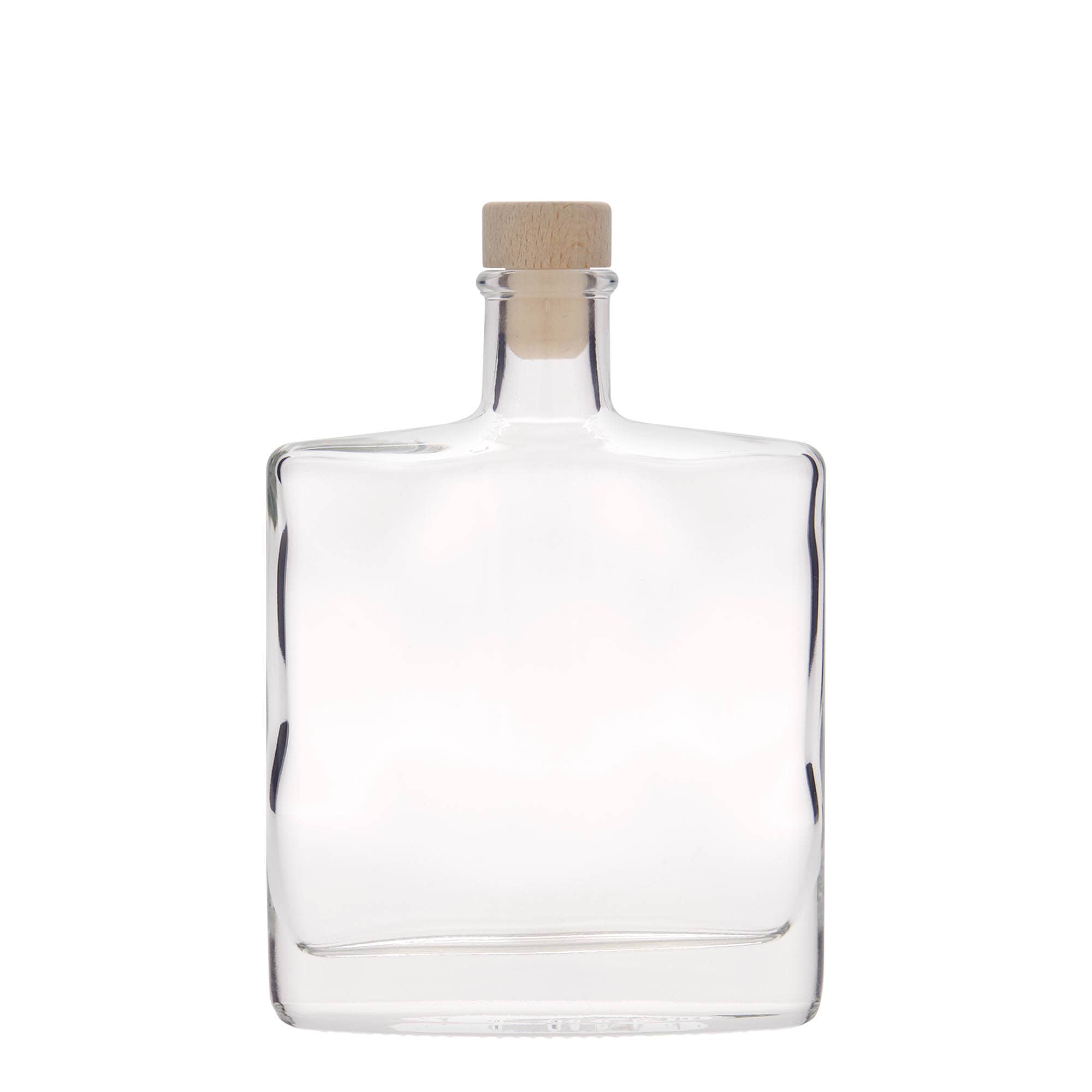 350 ml Bottiglia di vetro'Zorbas', ovale, imboccatura: fascetta