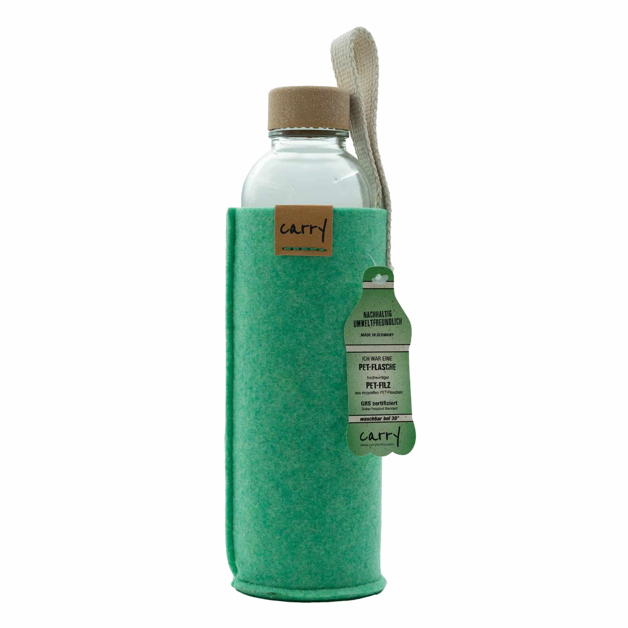 Custodia borraccia 'CARRY Sleeve', tessuto, verde menta