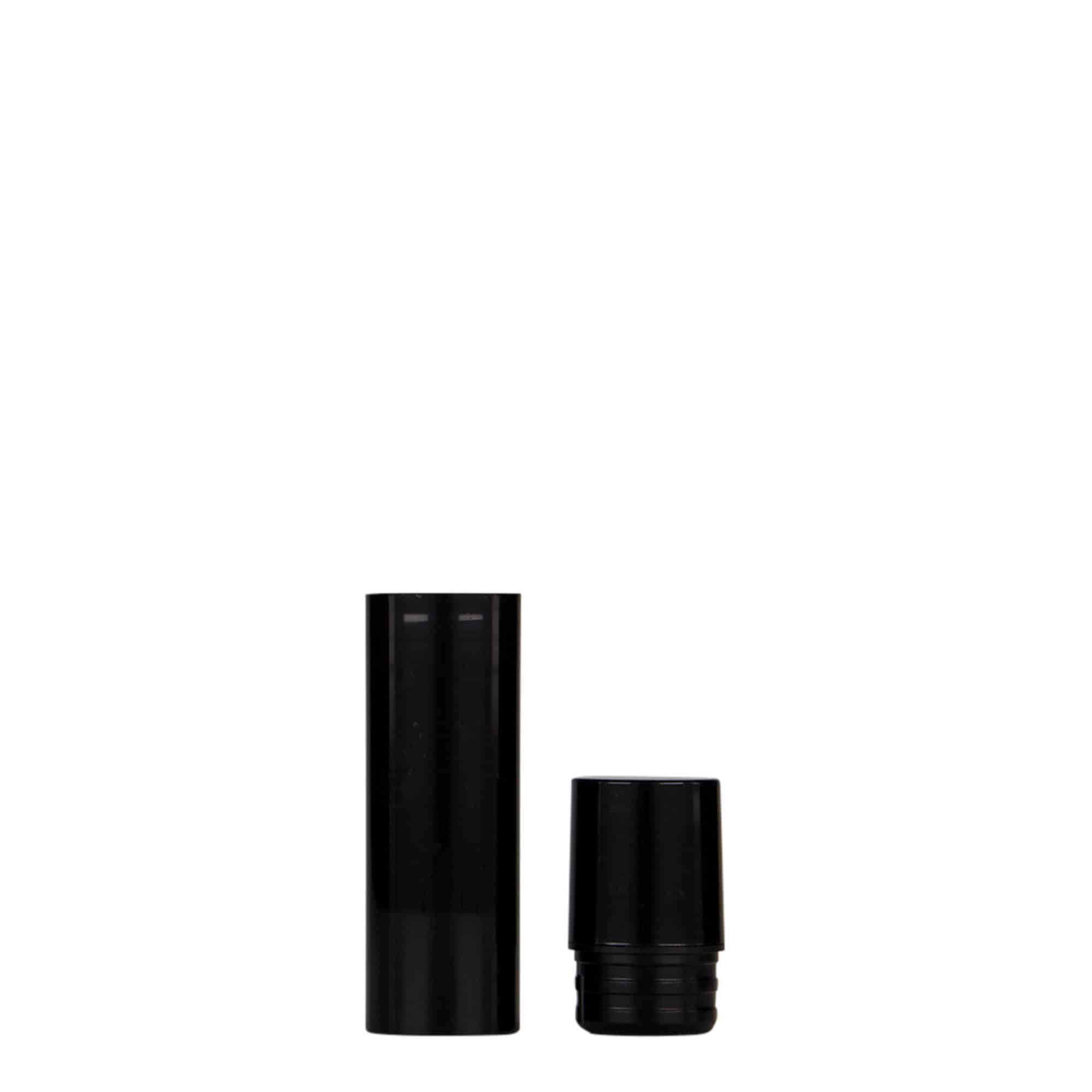 10 ml Flacone Airless 'Nano', plastica PP, nero