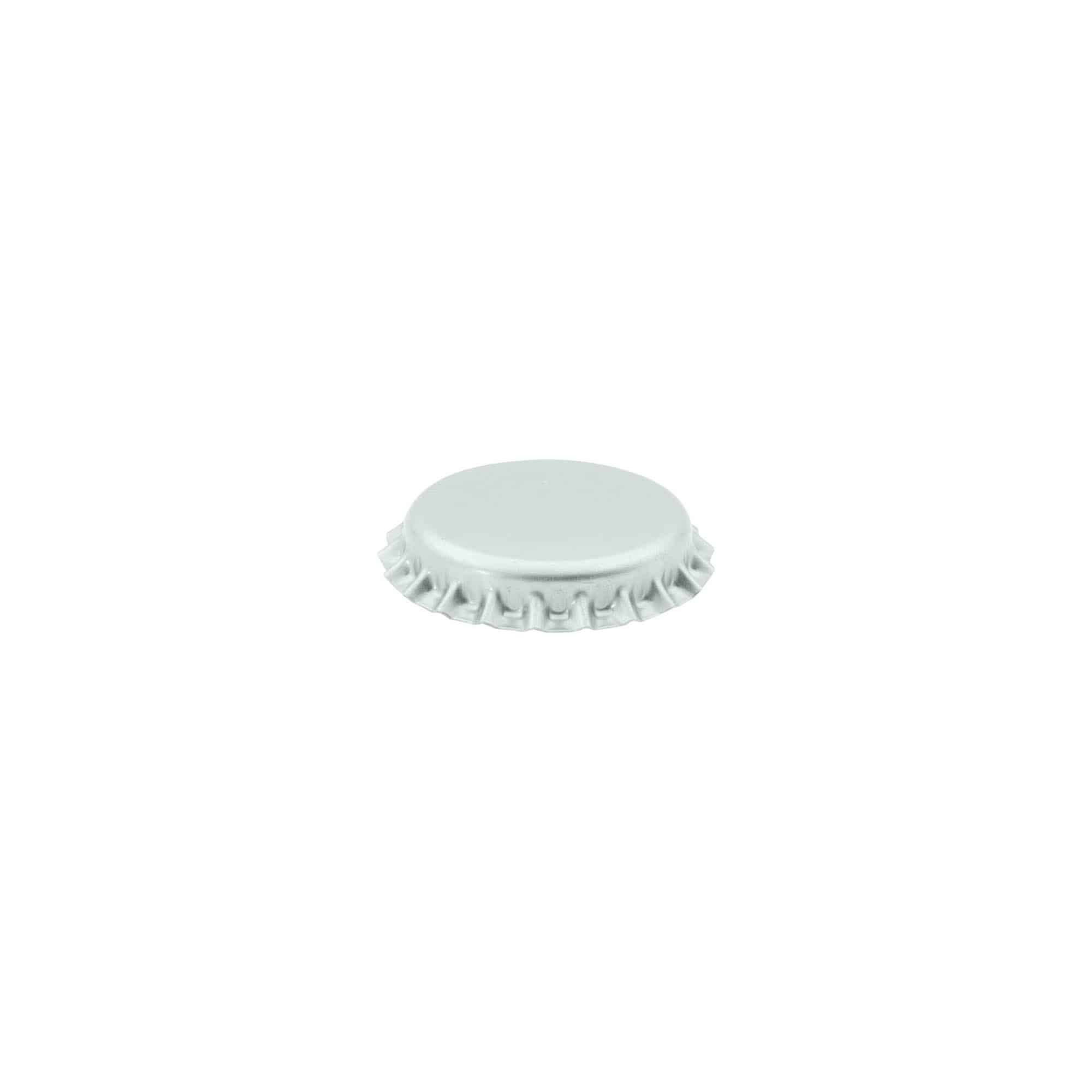 Tappo a corona 26 mm, metallo, argento