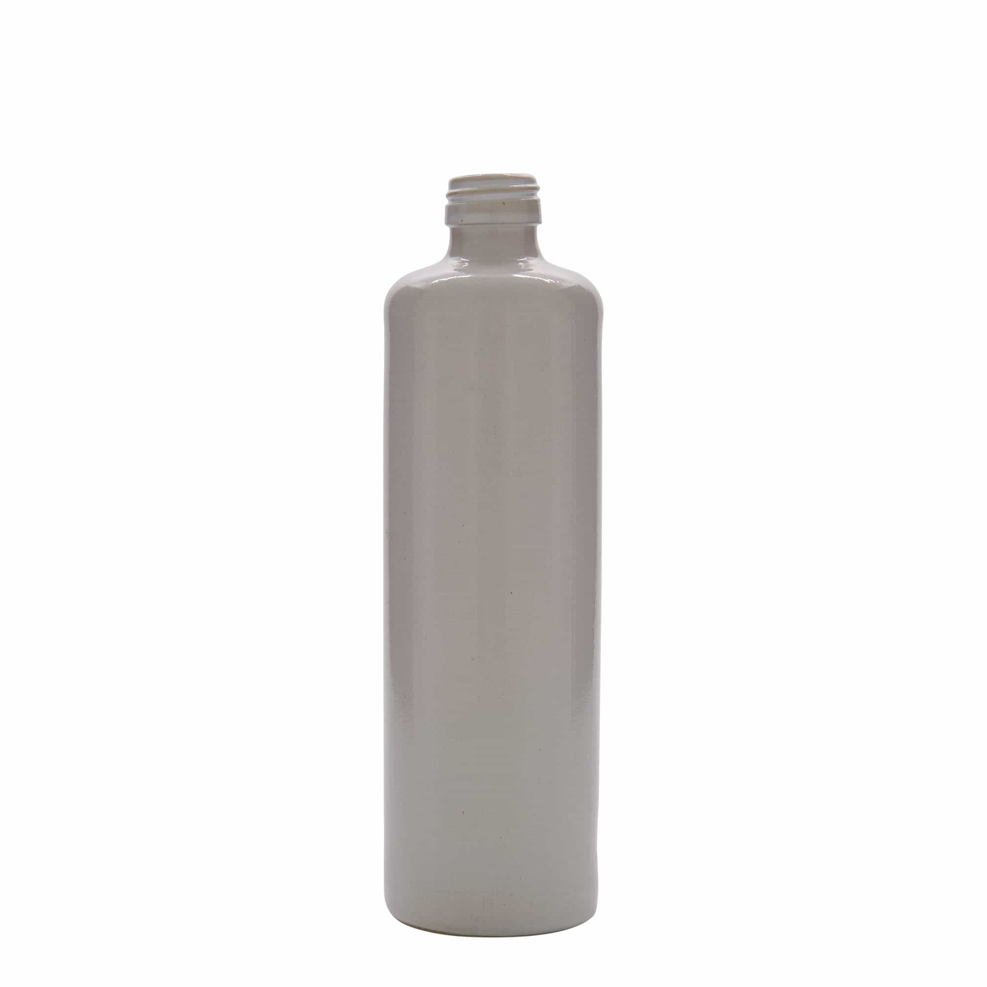 500 ml Bottiglia in ceramica, ceramica grès, bianco, imboccatura: PP 31,5