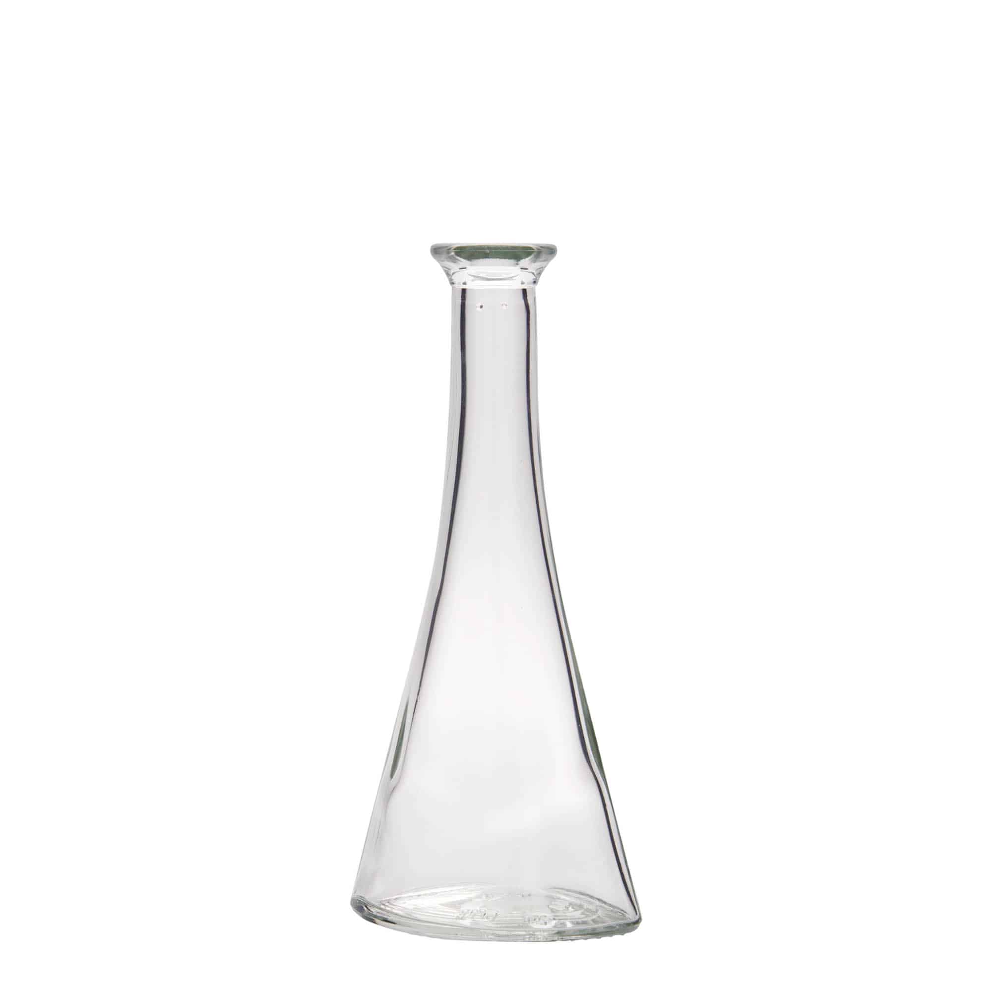 100 ml Bottiglia di vetro 'Veronica', semicircolare, imboccatura: fascetta