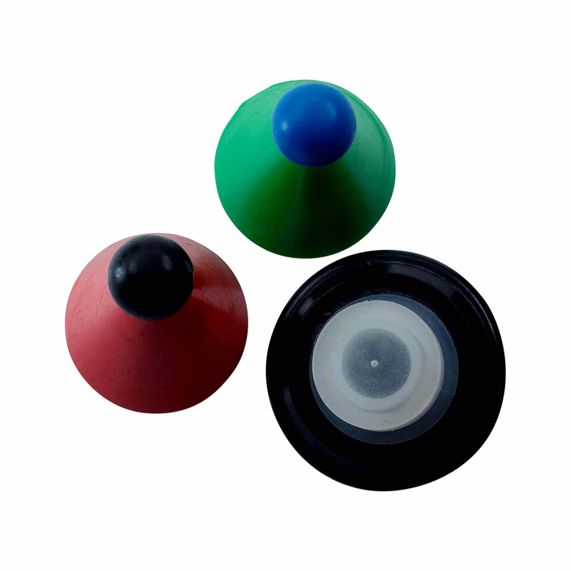 Tappo a fungo 19 mm, plastica, multicolore, per imboccatura: fascetta