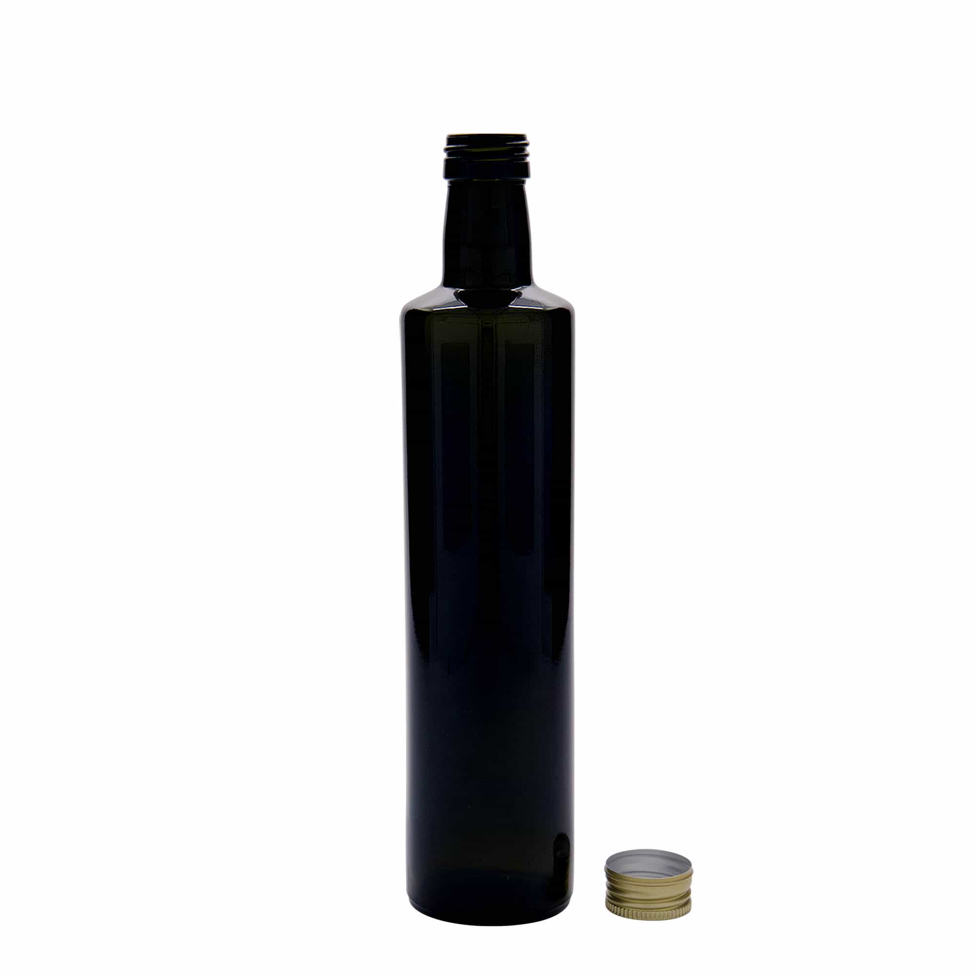 500 ml Bottiglia di vetro 'Dorica', verde antico, imboccatura: PP 31,5