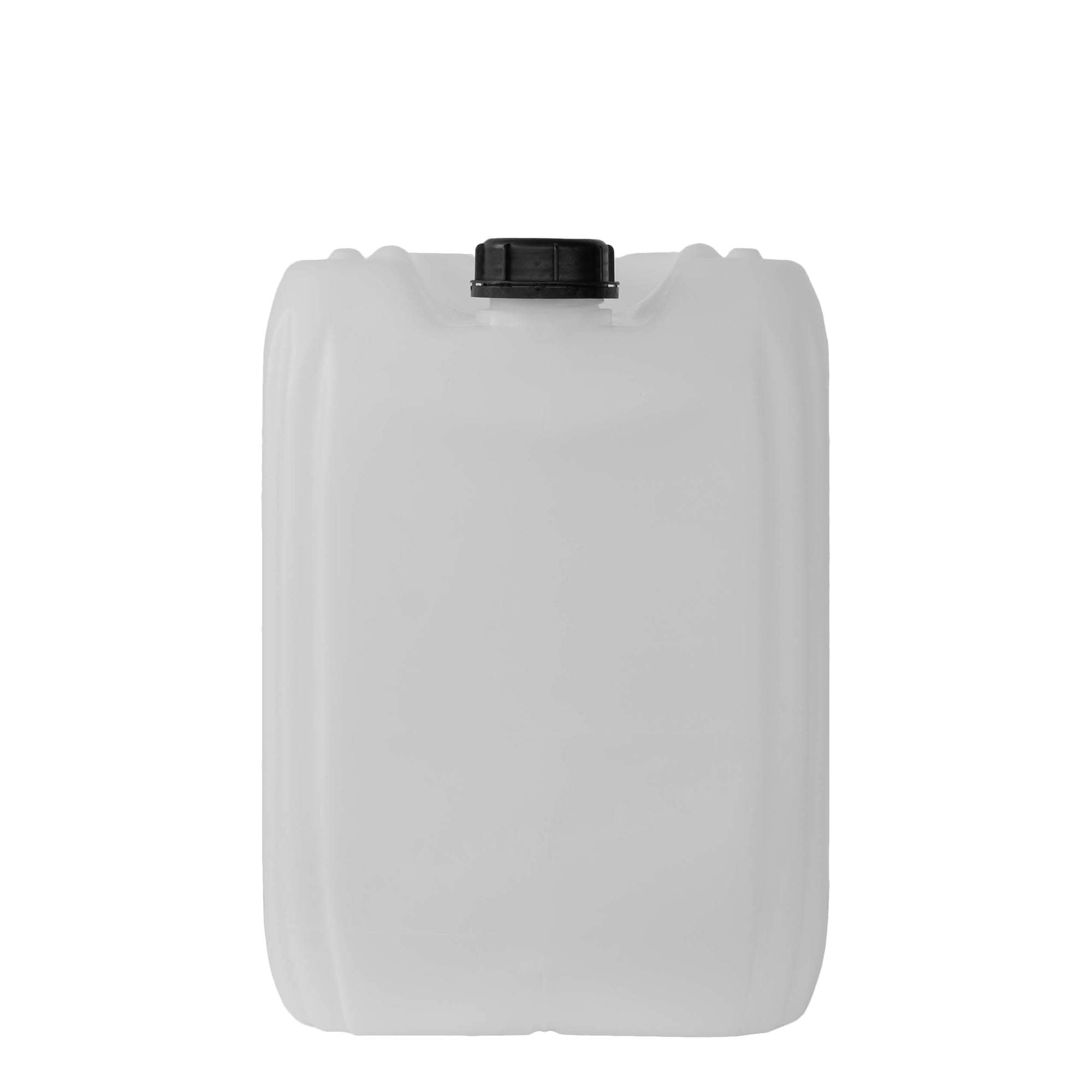 25 l Tanica, rettangolare, plastica HDPE, naturale, imboccatura: ND 60