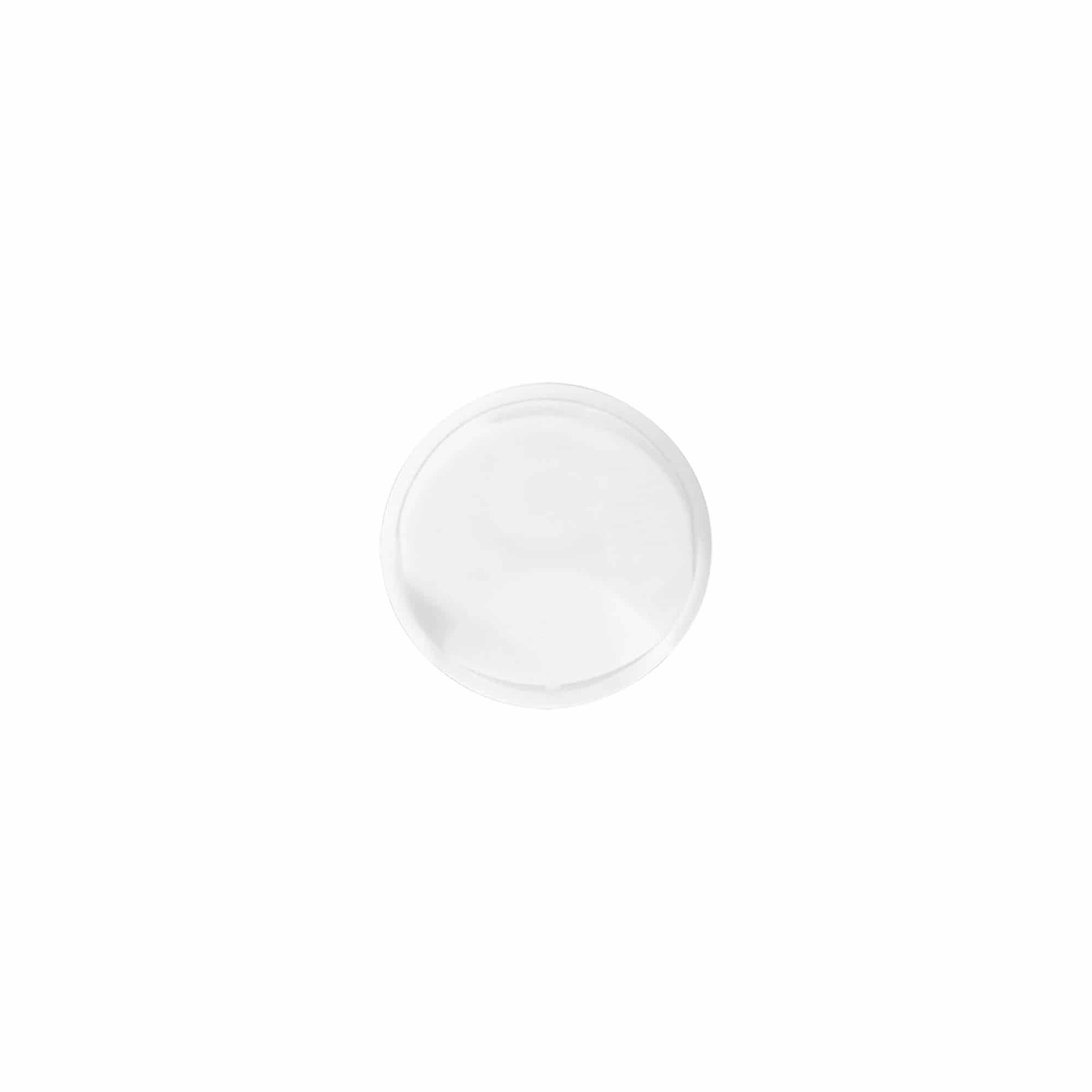 Tappo a vite Disc-Top, plastica PP, bianco, per imboccatura: GPI 24/410