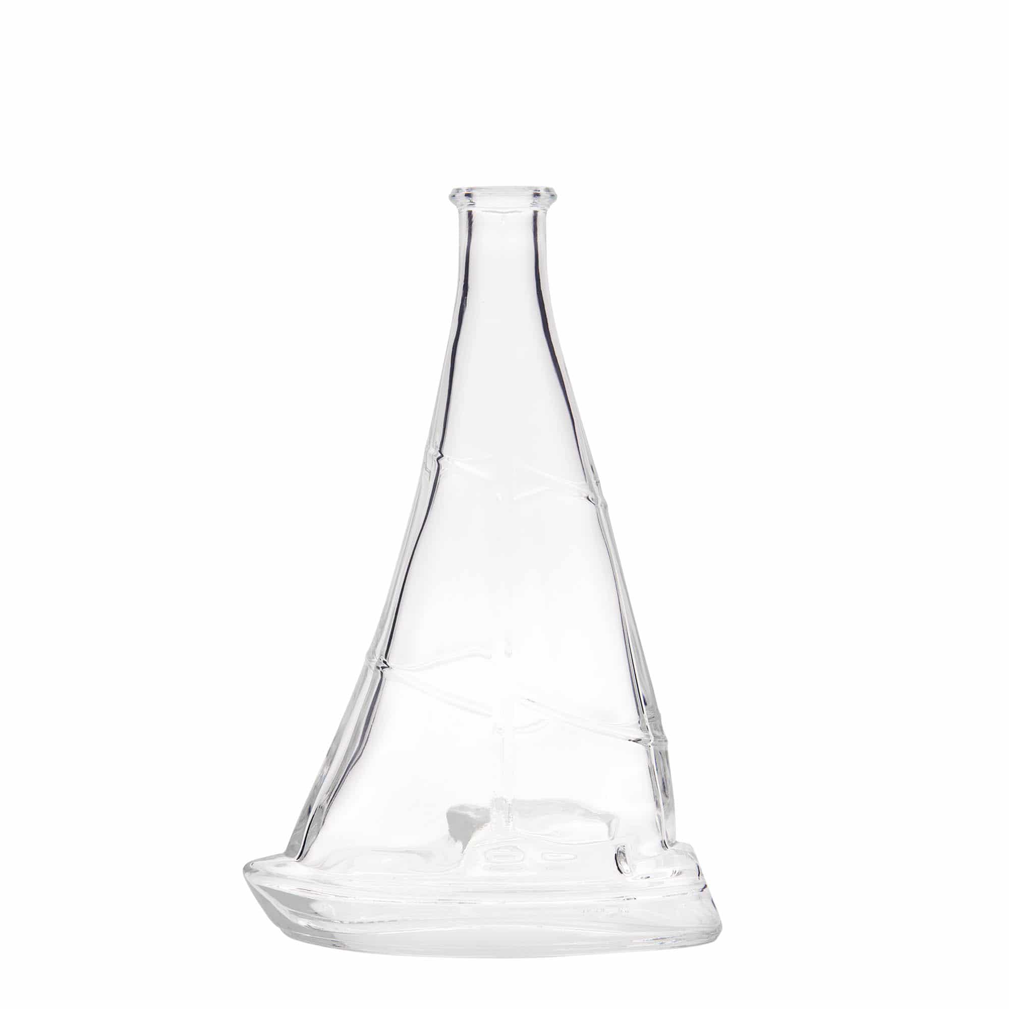 350 ml Bottiglia di vetro 'Barca a vela', imboccatura: fascetta