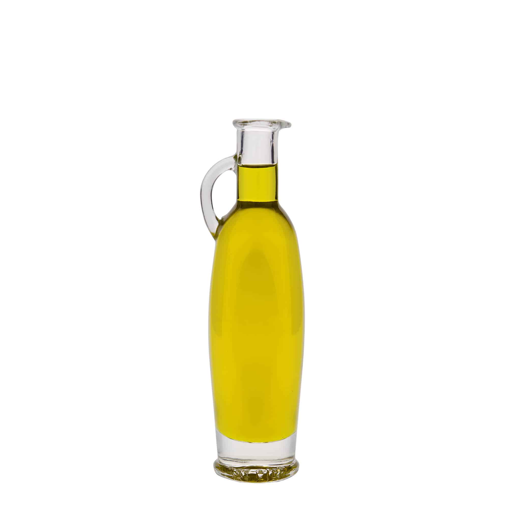 100 ml Bottiglia di vetro 'Eleganza', ovale, imboccatura: fascetta
