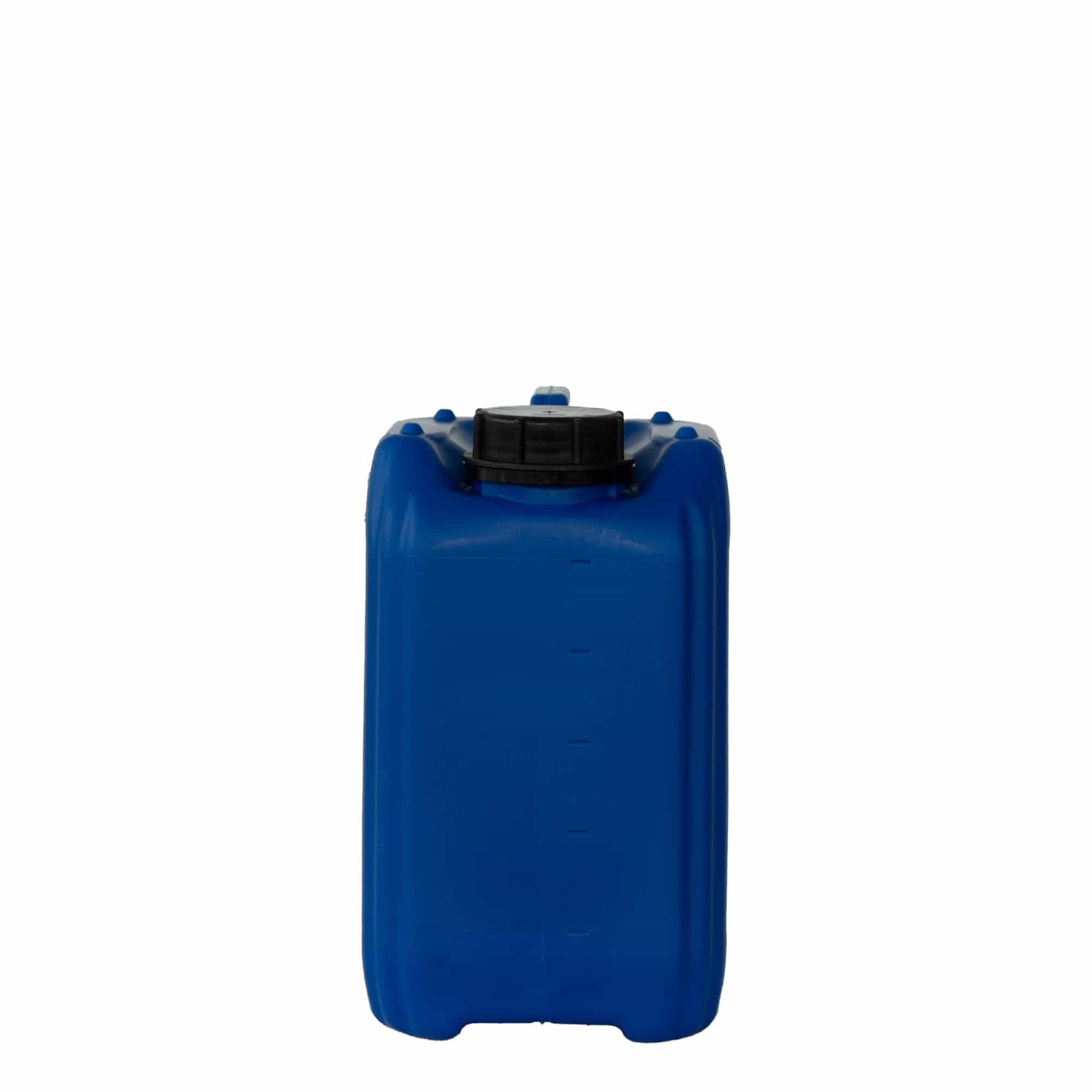 5 l Tanica, rettangolare, plastica HDPE, blu, imboccatura: ND 55