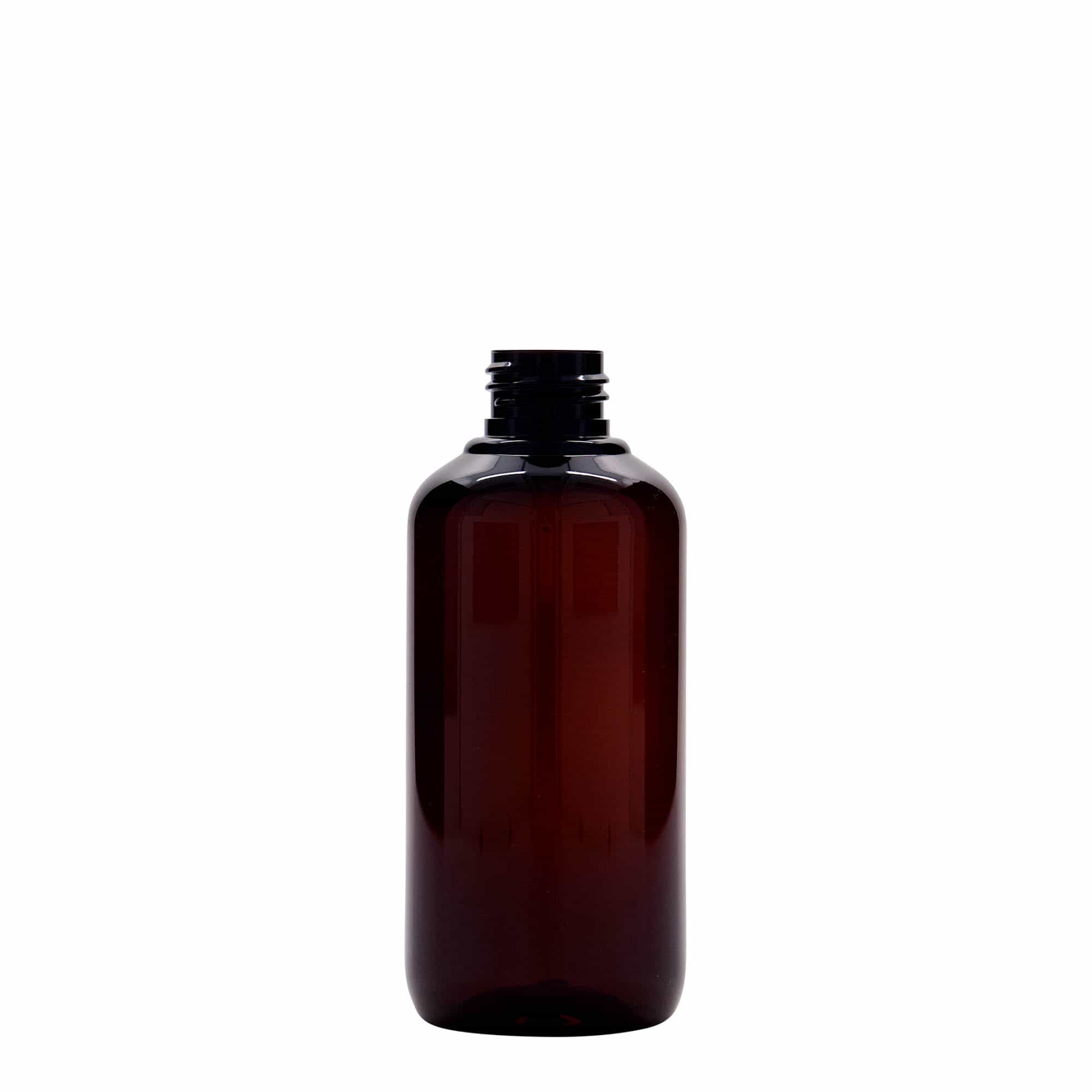 200 ml Flacone in plastica riciclata 'Victor's Best', PCR, marrone, imboccatura: GPI 24/410